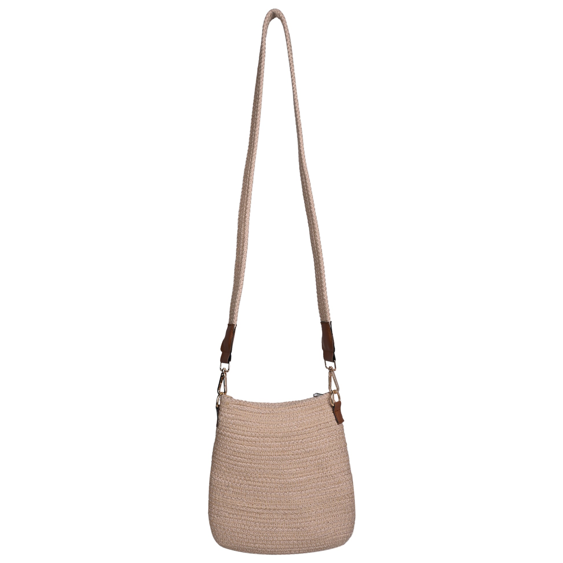 Beige Premium Women's Juterope Sling Bag