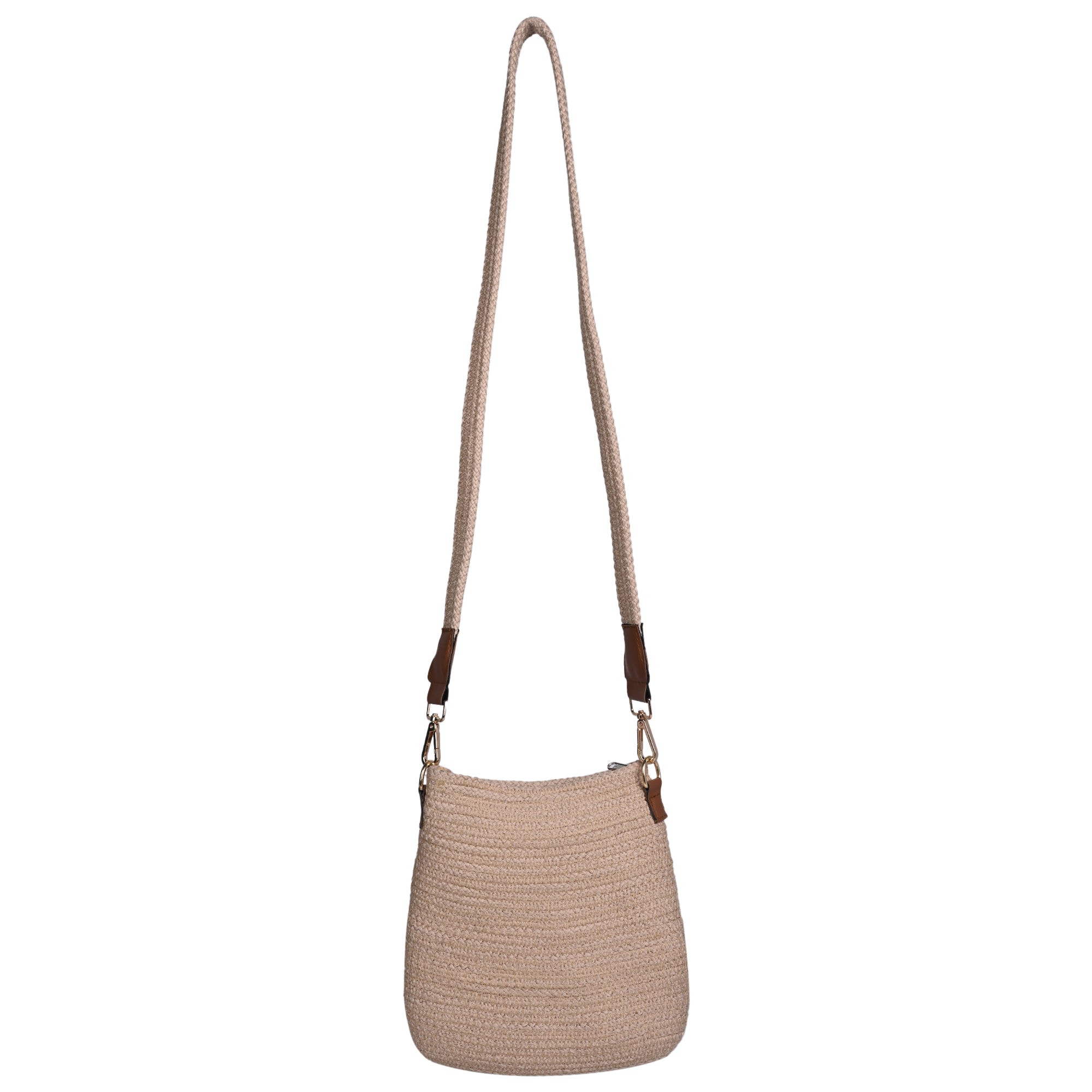 Beige Premium Women's Juterope Sling Bag