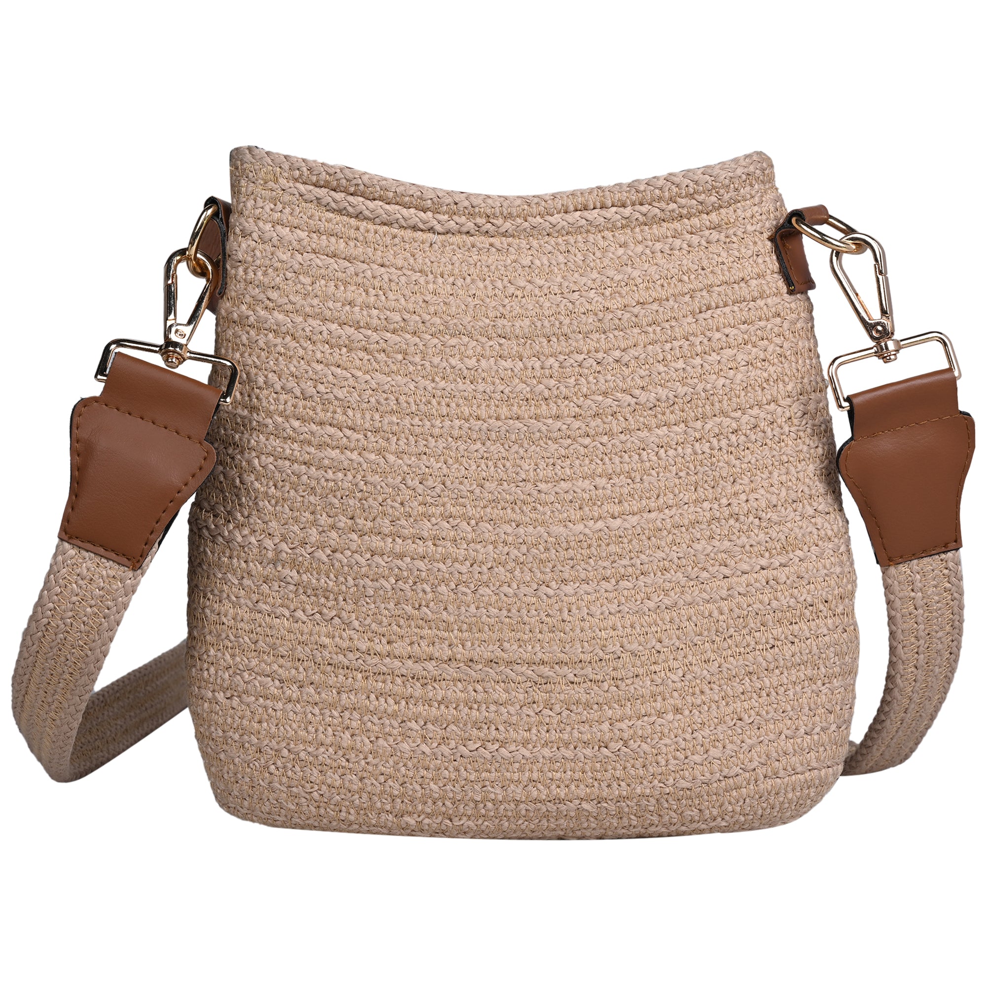 Beige Premium Women's Juterope Sling Bag