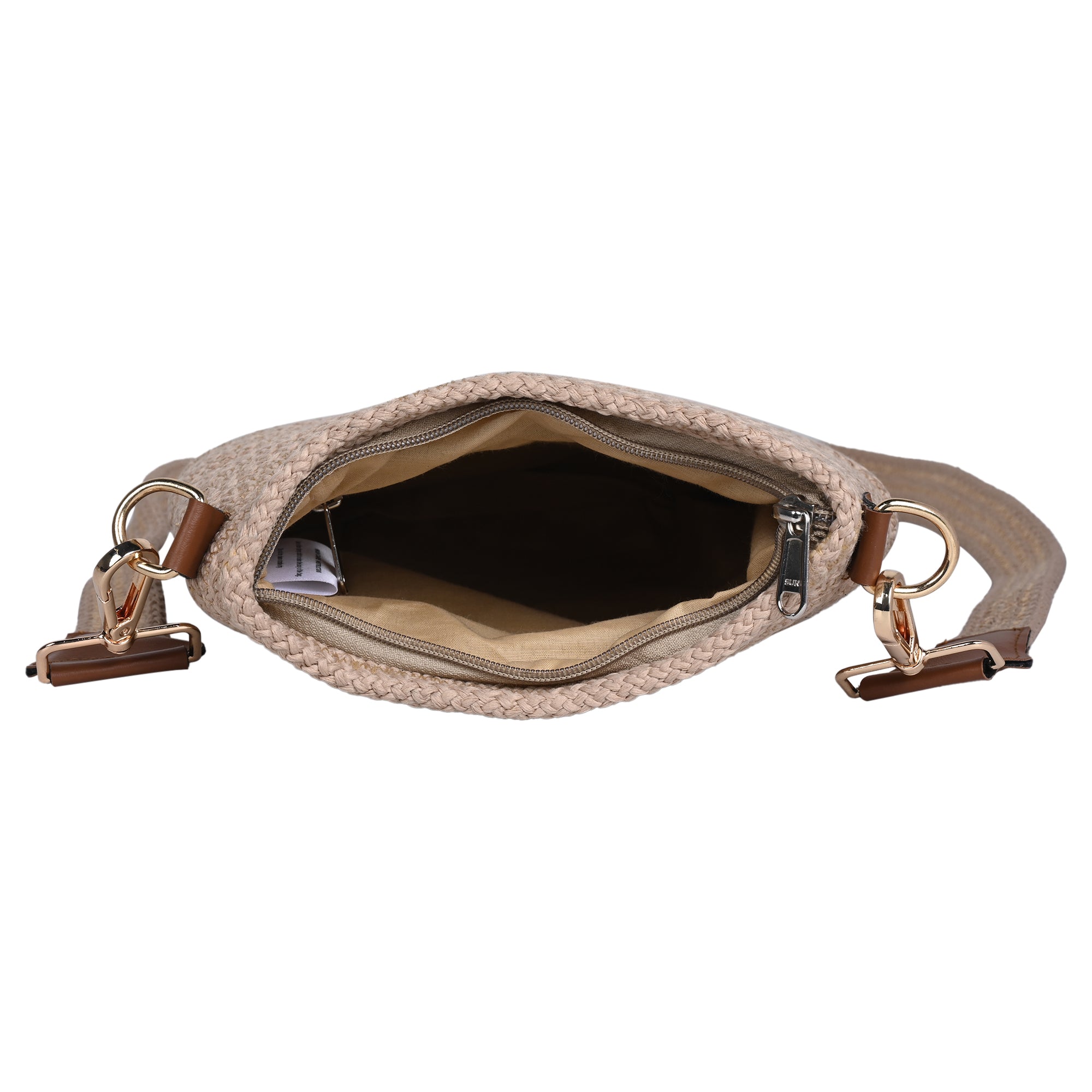Beige Premium Women's Juterope Sling Bag