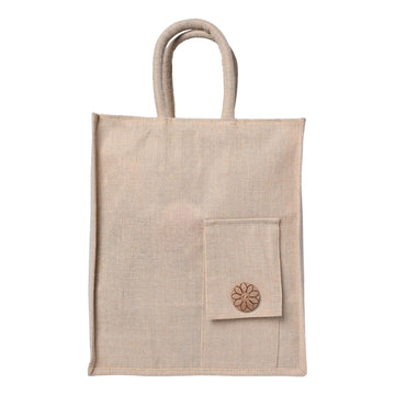 ENSAC Men & Women Beige Handbag