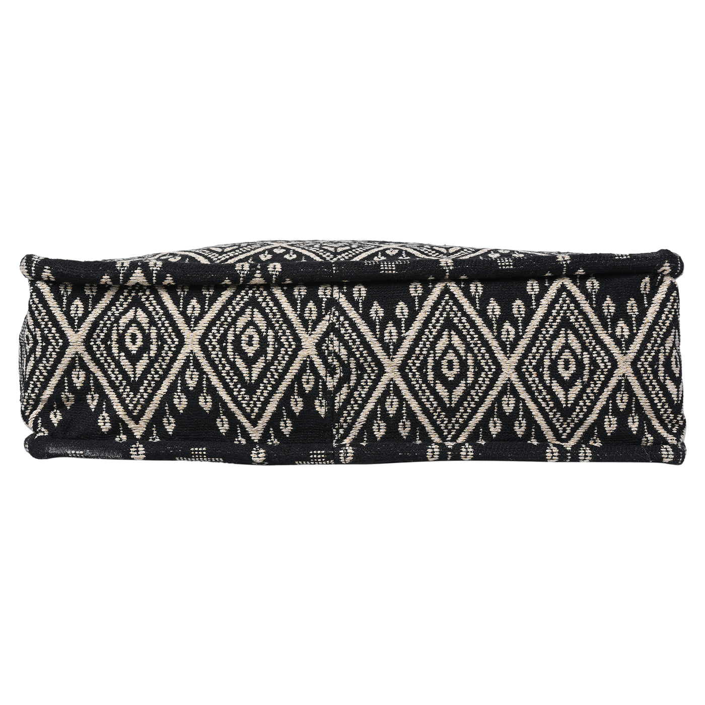 ENSAC Cotton Jacquard Black Tote bag for women & Girls