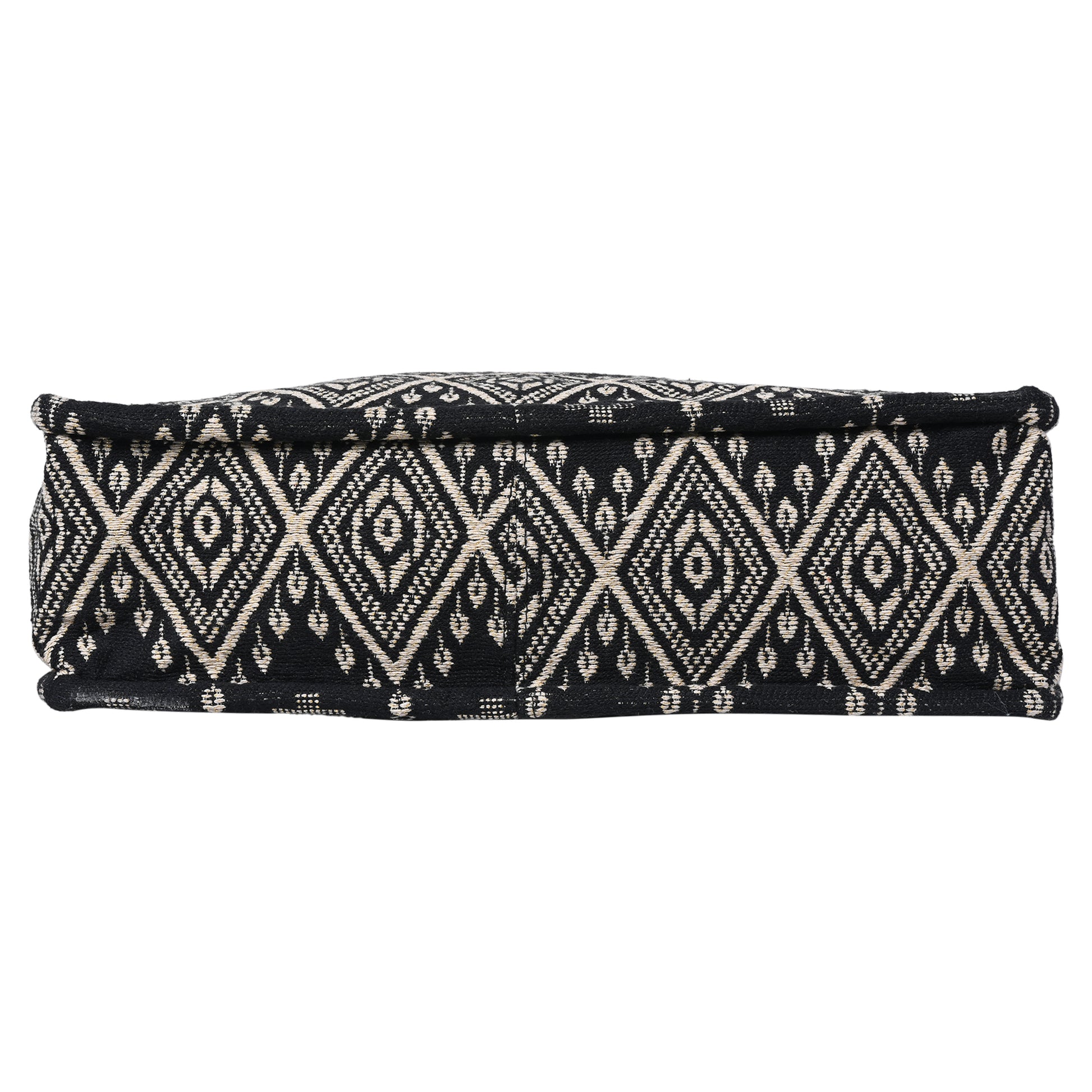 ENSAC Cotton Jacquard Black Tote bag for women & Girls