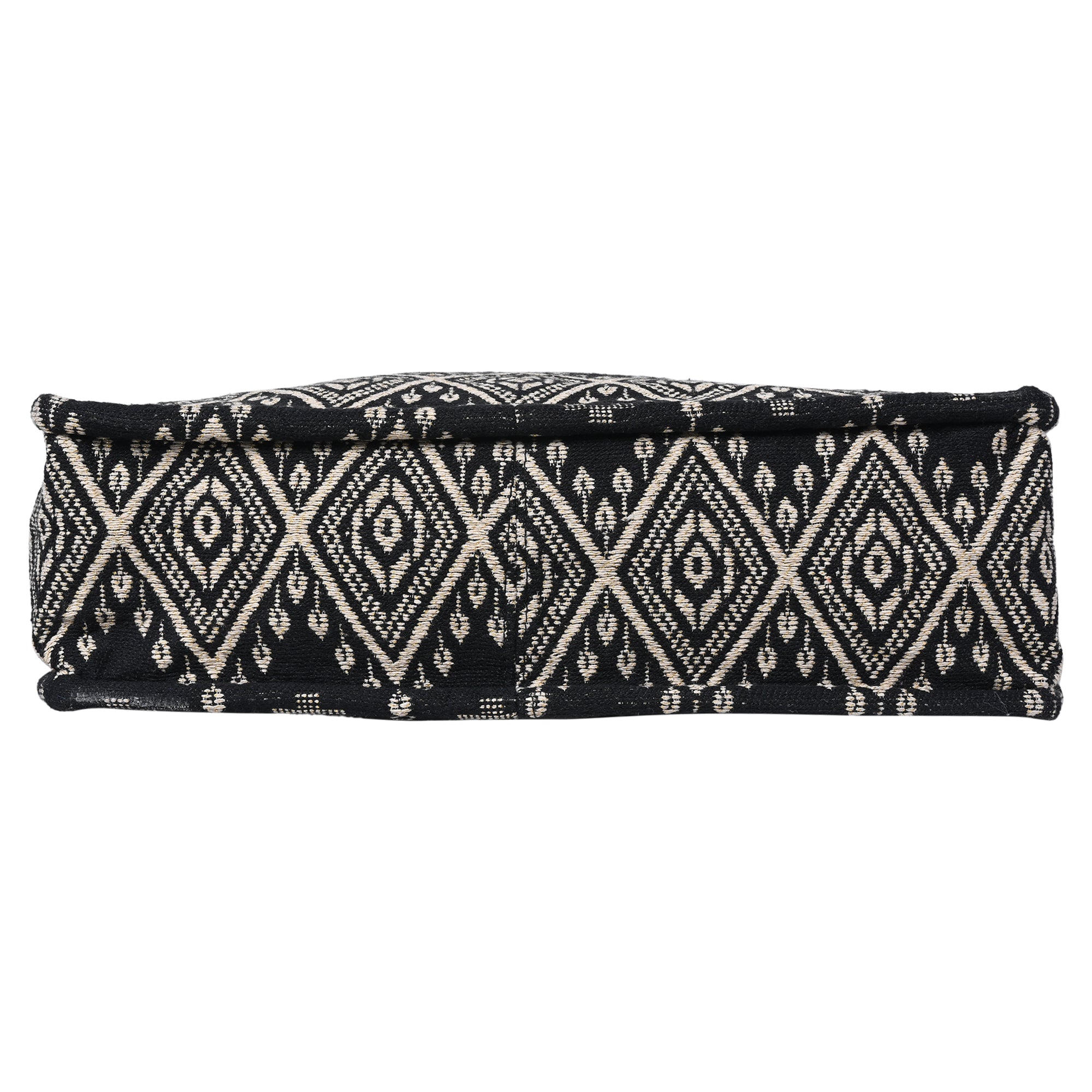 ENSAC Cotton Jacquard Black Tote bag for women & Girls