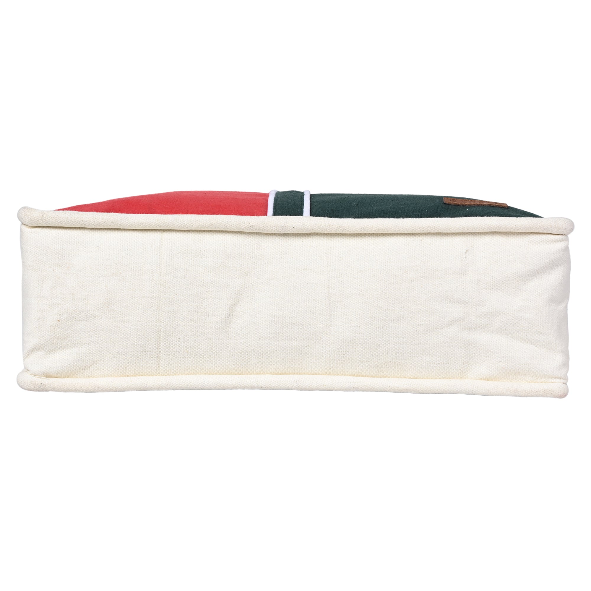 ENSAC cotton Canvas Red Green Tote bag for women & girls