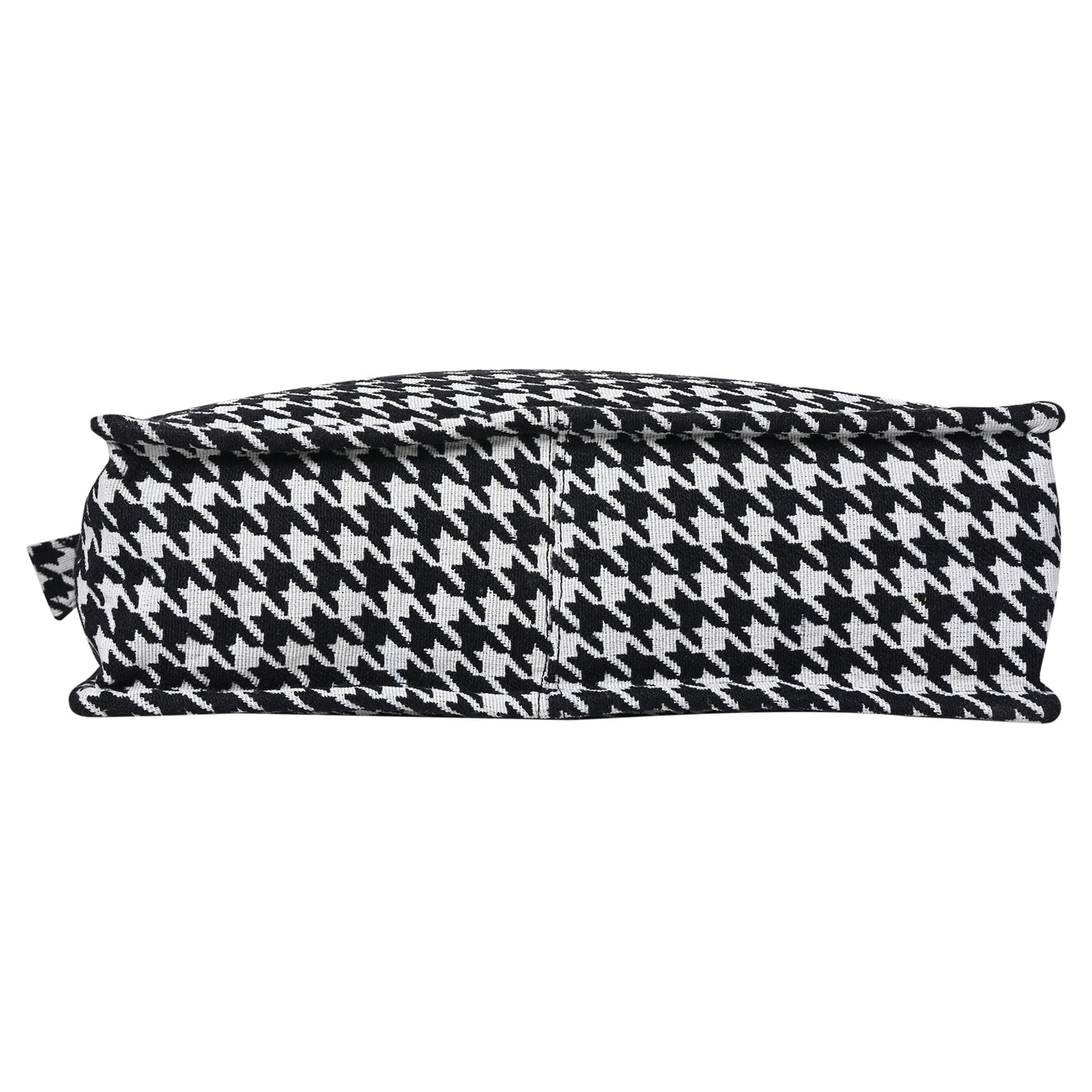 Ensac Jacquard Fabric Shoulder Bag | Chevron Style, Lightweight & Smart Look TOTE-HOUNDSTOOTH- BIG