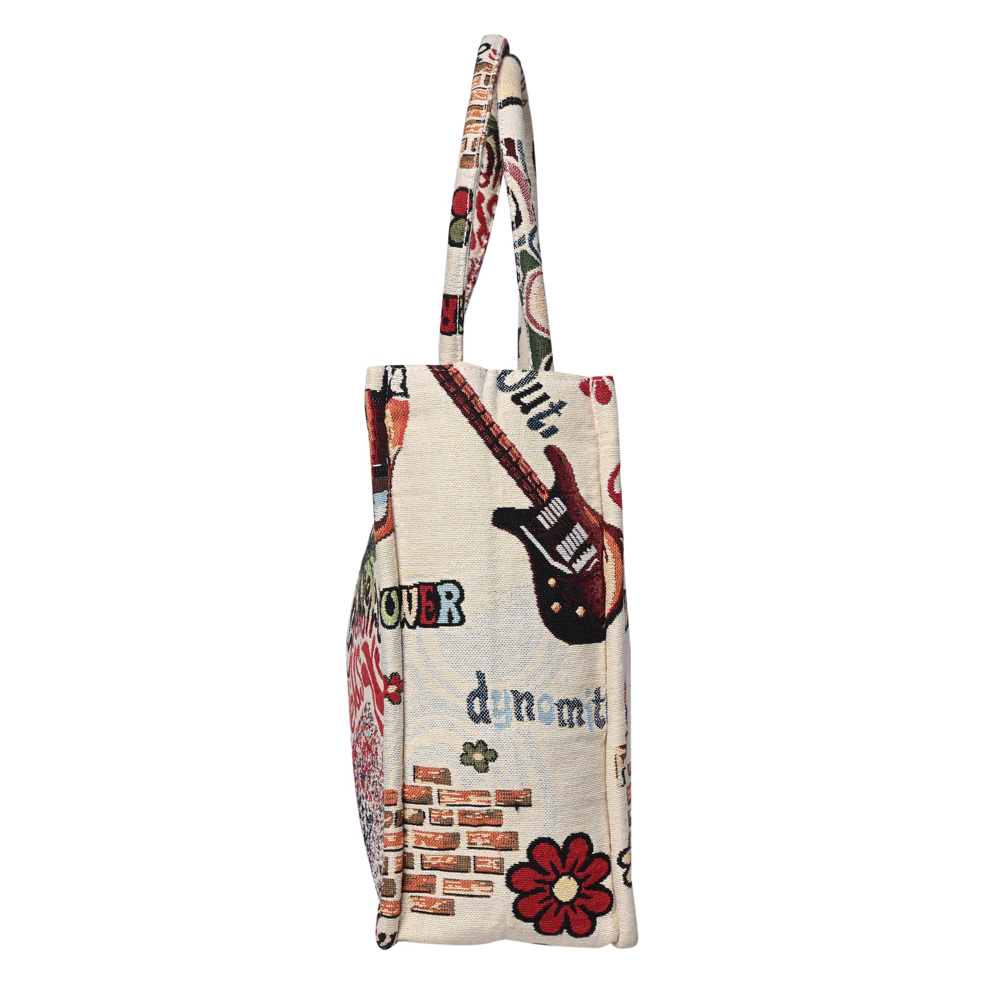 Ensac Printed Jacquard Fabric Tote Bag for Women | Stylish Art Design, Spacious & Easy to Carry TOTE-CONTEMP-BIG