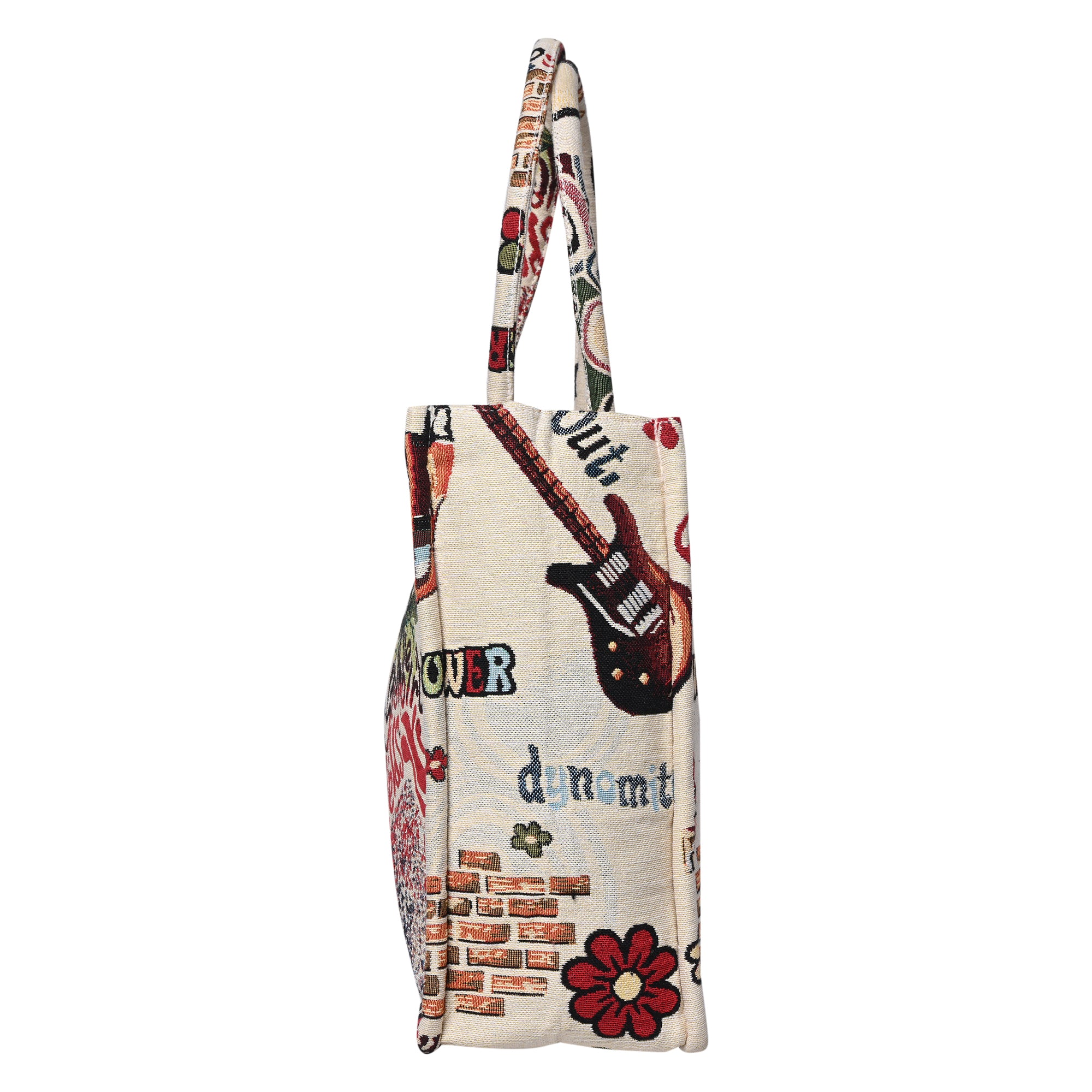 Ensac Printed Jacquard Fabric Tote Bag for Women | Stylish Art Design, Spacious & Easy to Carry TOTE-CONTEMP-BIG