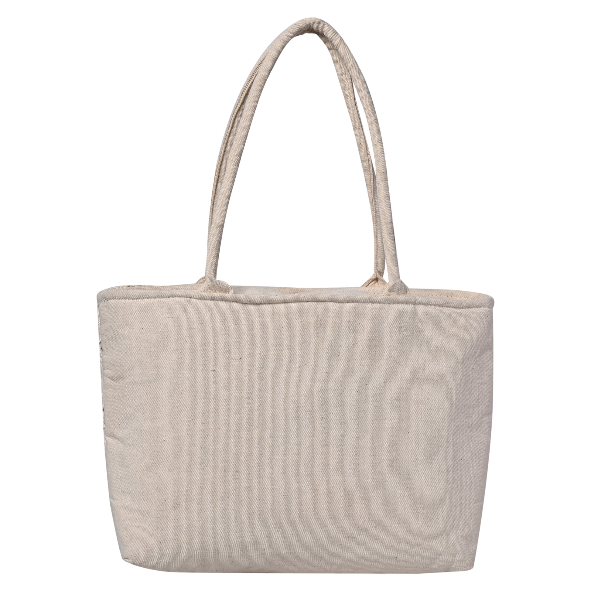 Ensac Women’s Jacquard Fabric Tote Bag | Fringe Style, Lightweight Feel & Must-Have Travel Pick TOTE-CUTWORK-SMALL