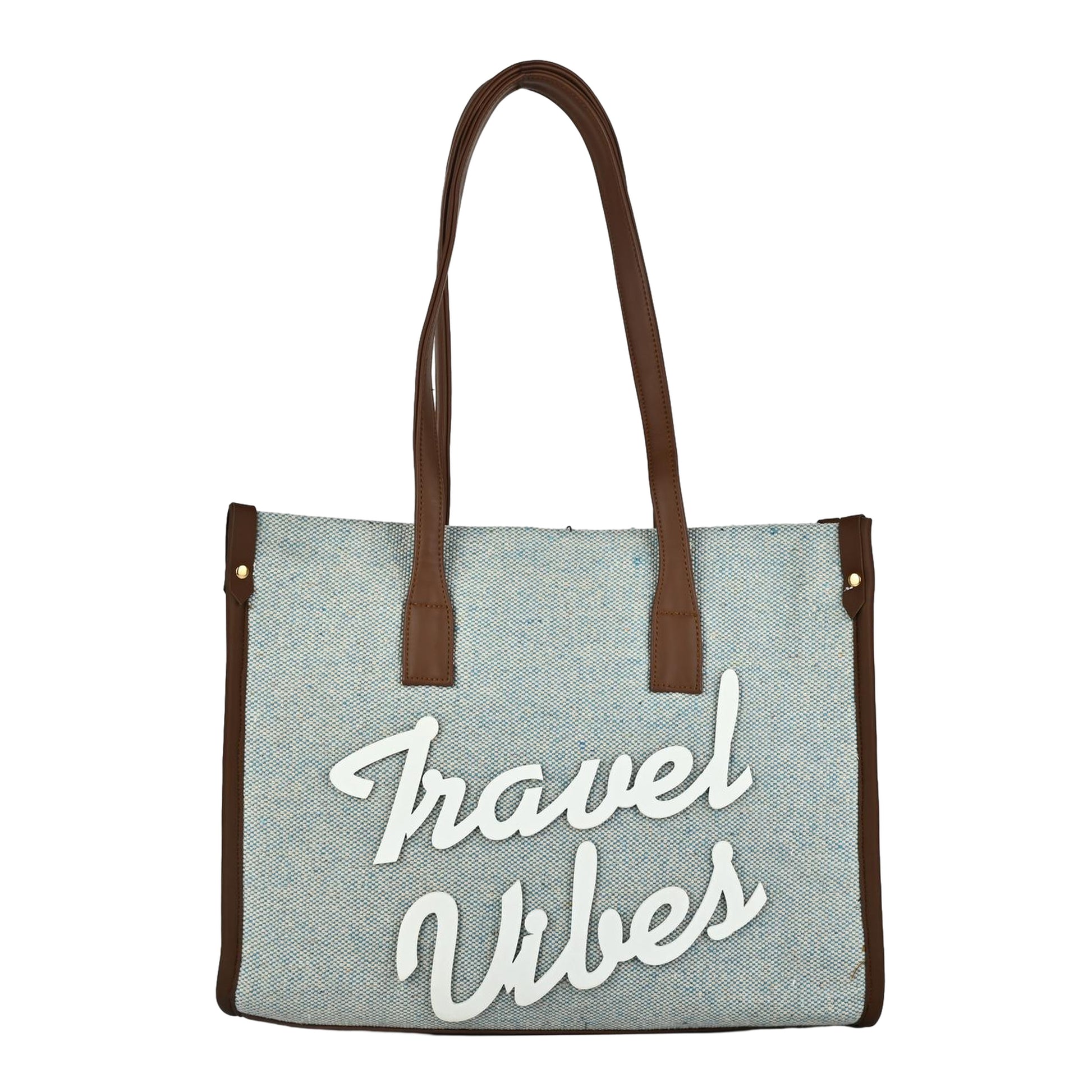 Ensac’s jumbo tote Jacquard Tote bag for Women & Girls JUMBOTOTE-BLUEJUTE-TRAVELVIBES-1