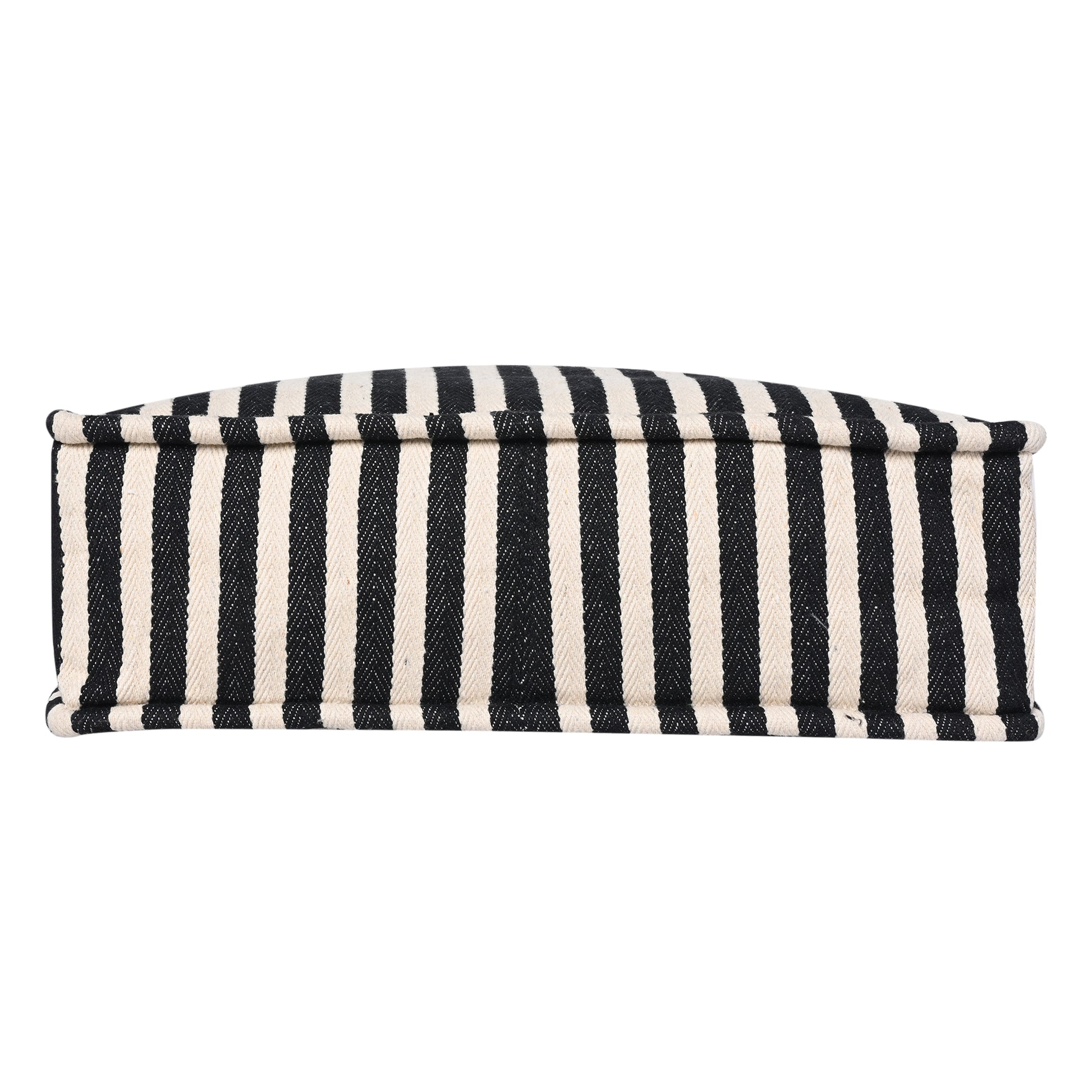 Ensac’s Tote-Bag Jacquard Tote bag for Women/Girls-TOTE-BLKSTRIPES-BIG