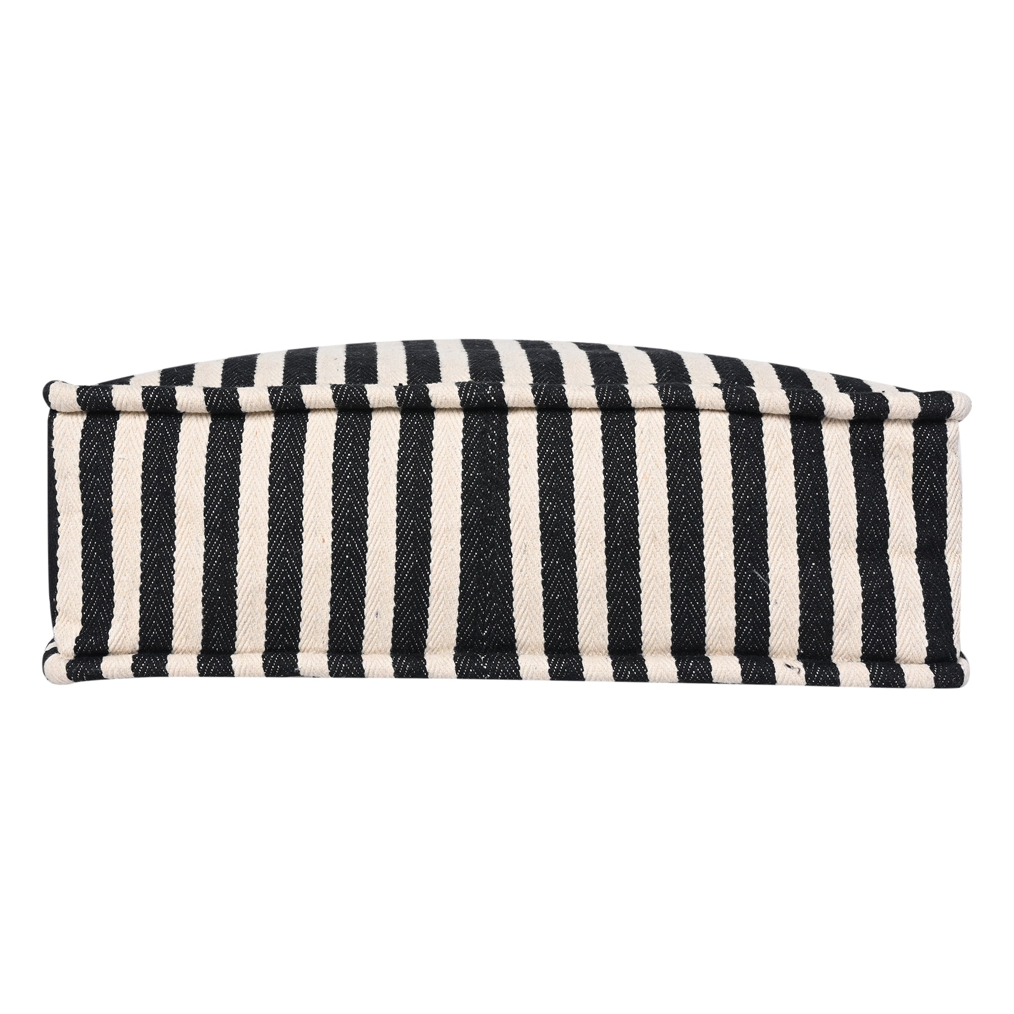Ensac’s Tote-Bag Jacquard Tote bag for Women/Girls-TOTE-BLKSTRIPES-BIG