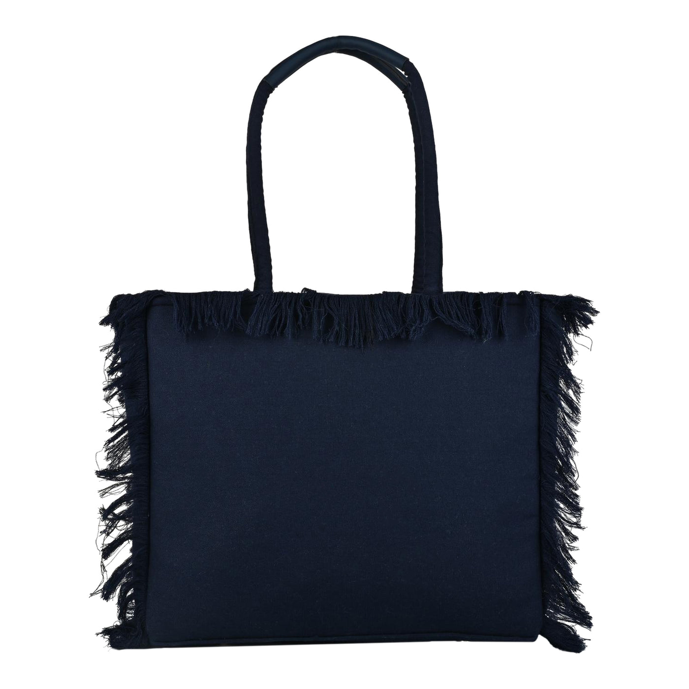 Ensac Women’s Heart Design Fringe Bag | Jacquard Fabric Carry Bag for Daily Style TOTE-LEATHER-BLUESTARS-BEACHVIBES