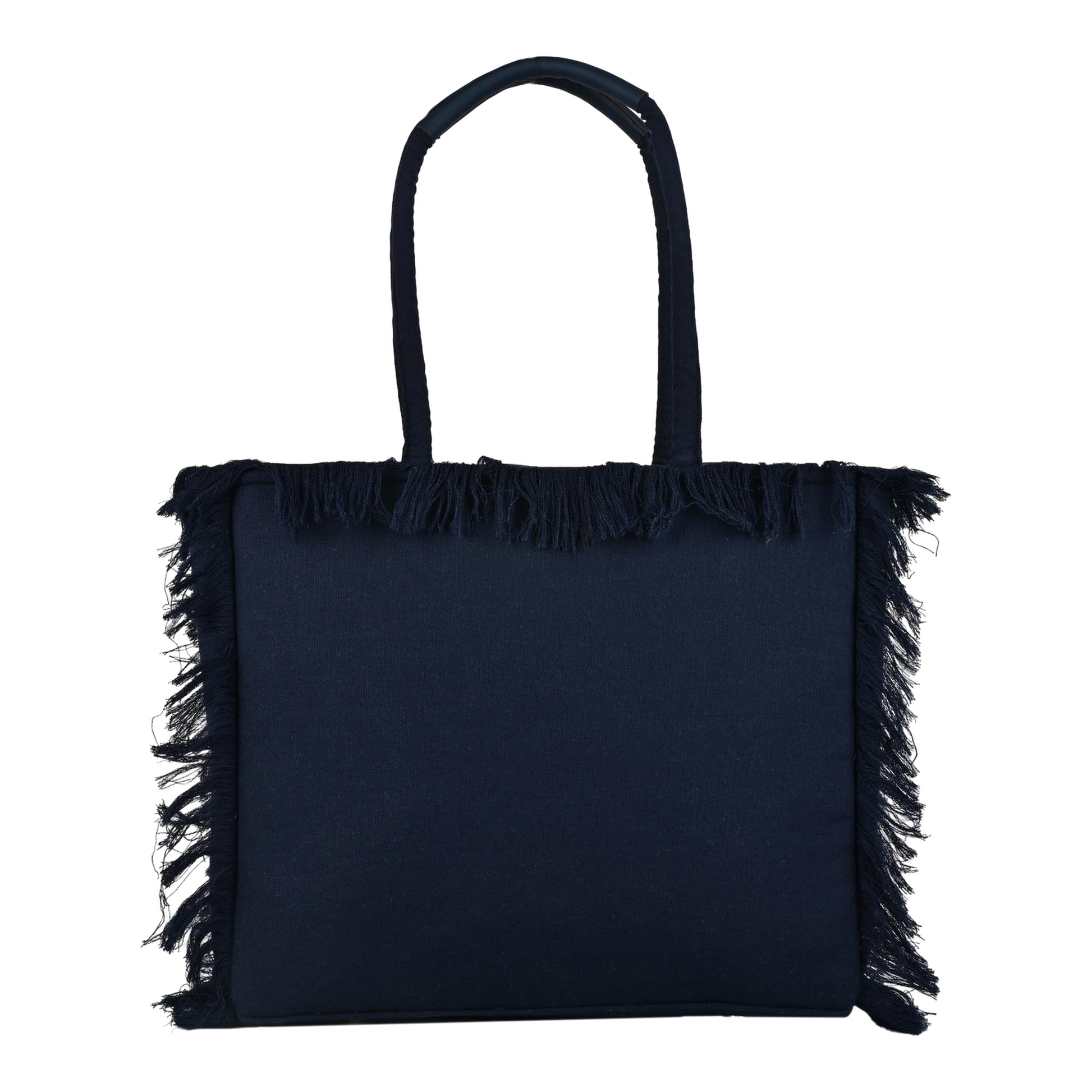 Ensac Women’s Heart Design Fringe Bag | Jacquard Fabric Carry Bag for Daily Style TOTE-LEATHER-BLUESTARS-BEACHVIBES