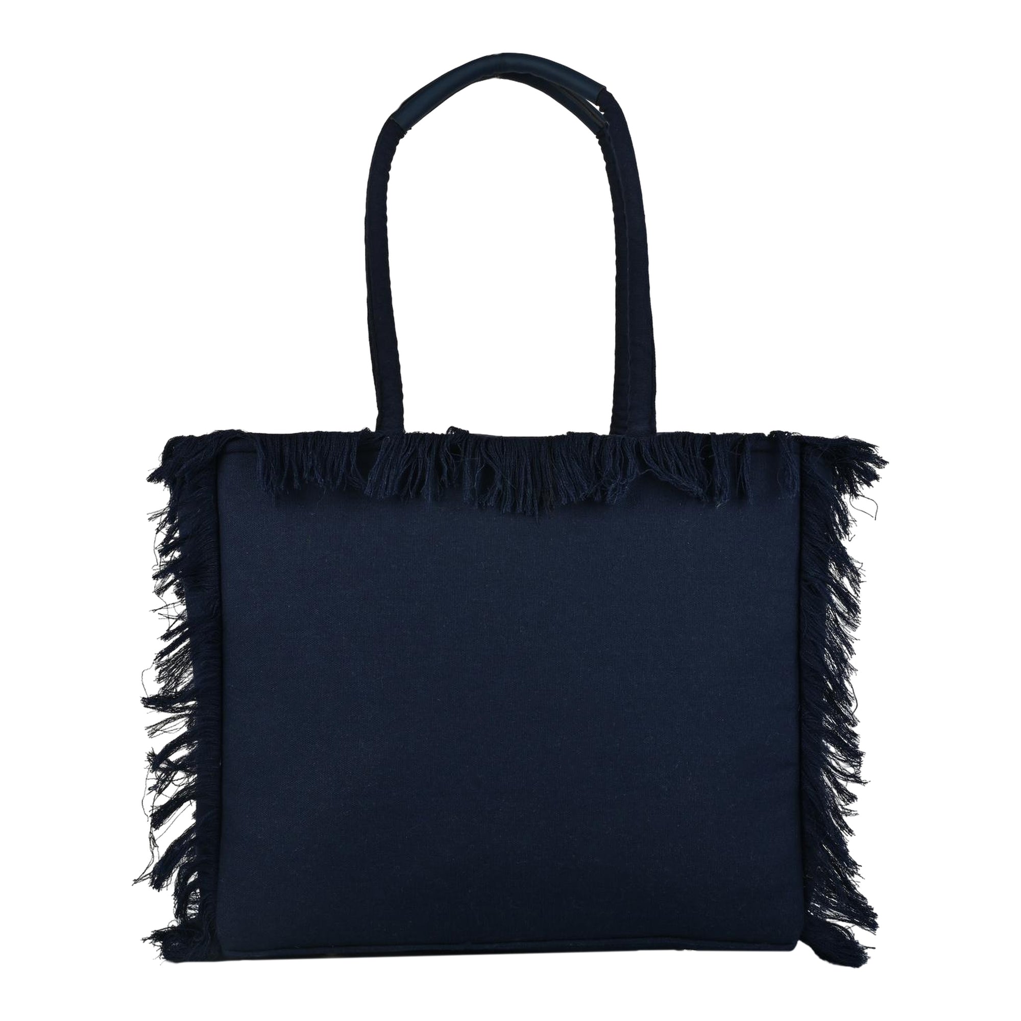 Ensac Women’s Heart Design Fringe Bag | Jacquard Fabric Carry Bag for Daily Style TOTE-LEATHER-BLUESTARS-BEACHVIBES