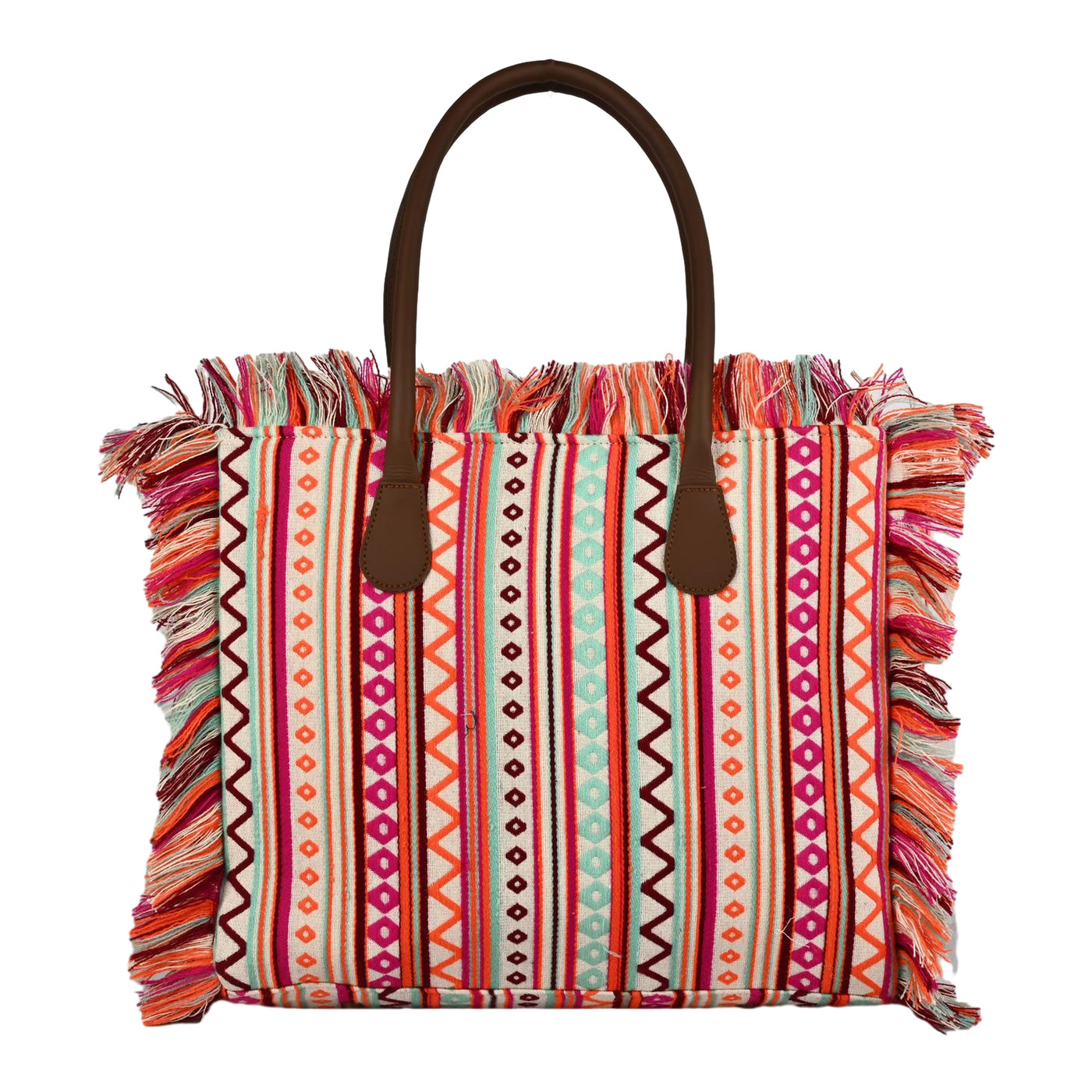 Ensac Women’s Premium Jacquard Fabric Bag | Easy to Carry & Everyday Use TOTE-BAG