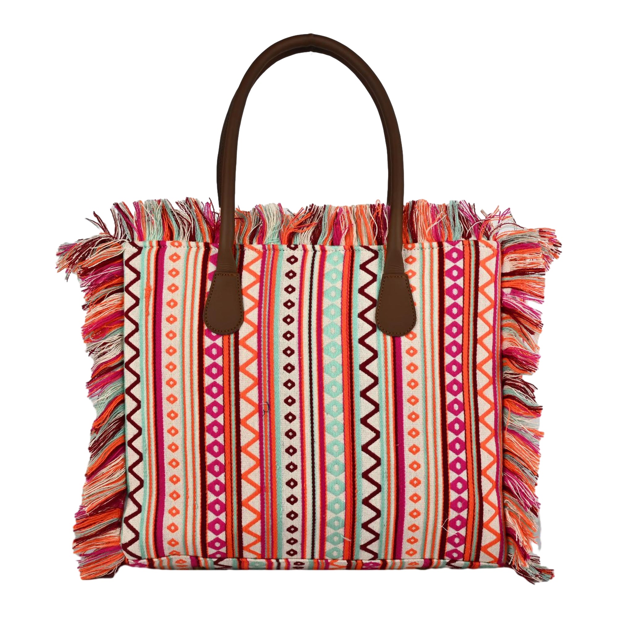 Ensac Women’s Premium Jacquard Fabric Bag | Easy to Carry & Everyday Use TOTE-BAG