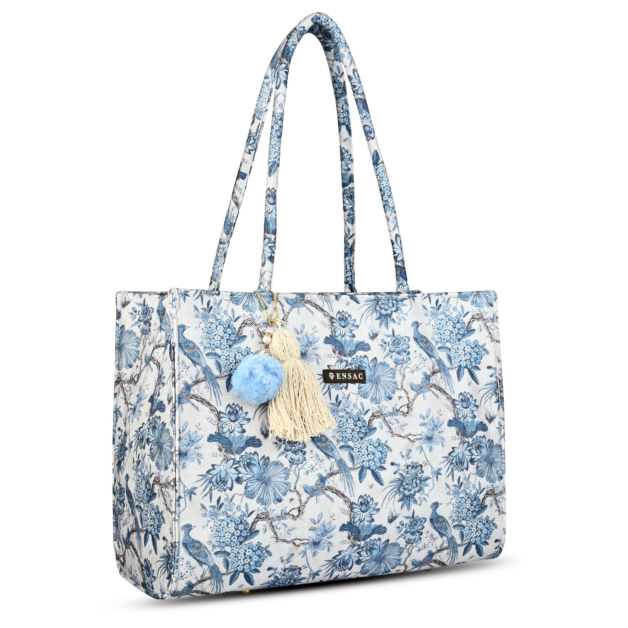 ENSAC  Printed Jute Tote Bag – Small