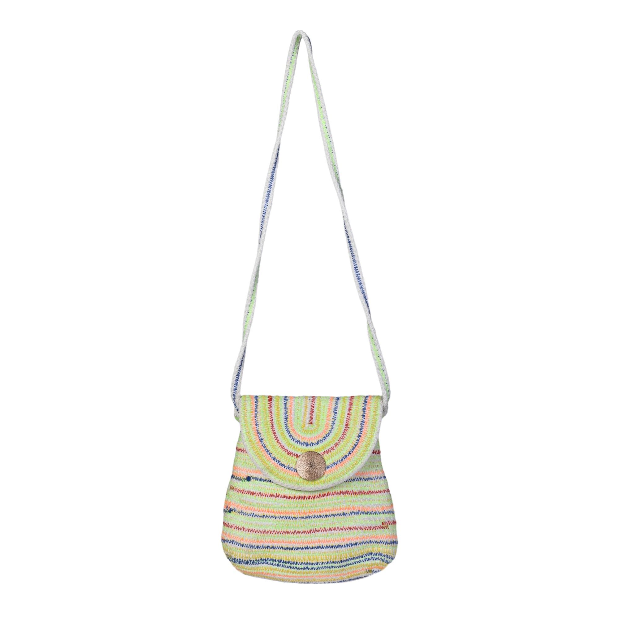 Multicolor Sling Bag Women's Premium Juterope