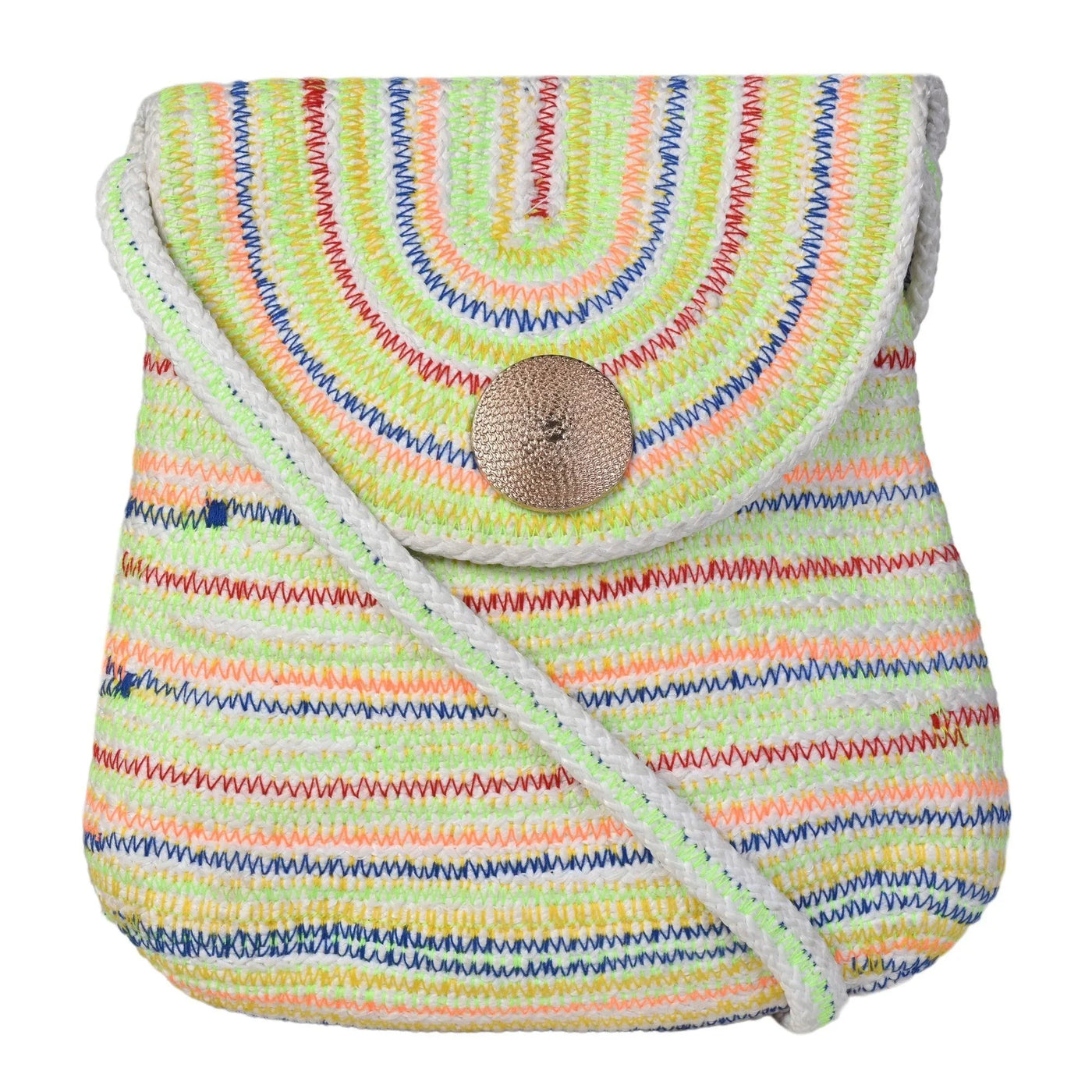 Multicolor Sling Bag Women's Premium Juterope