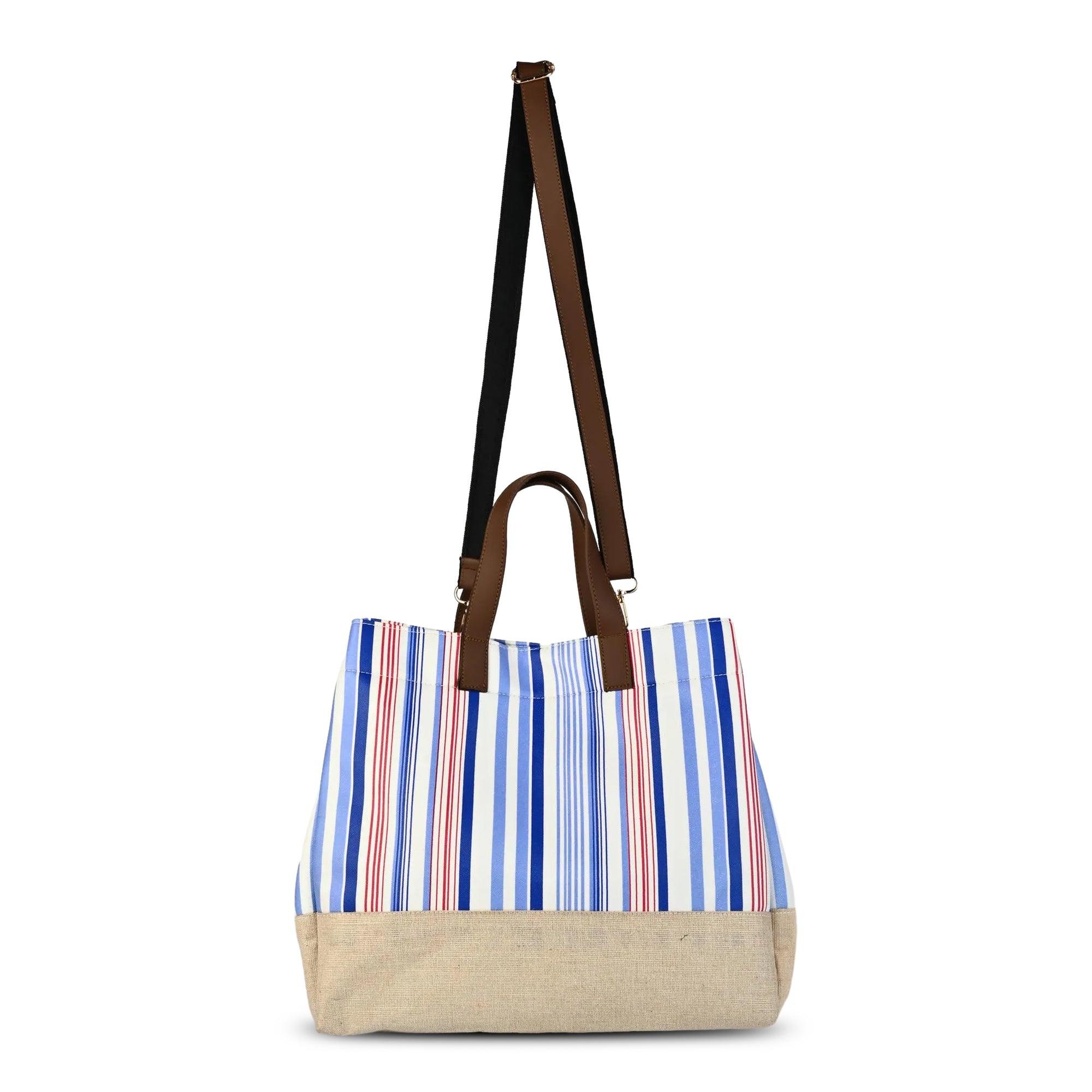 Striped Baggy Sling Bag for Women Casual Large Shoulder Tote for Shopping Travel and Daily Use