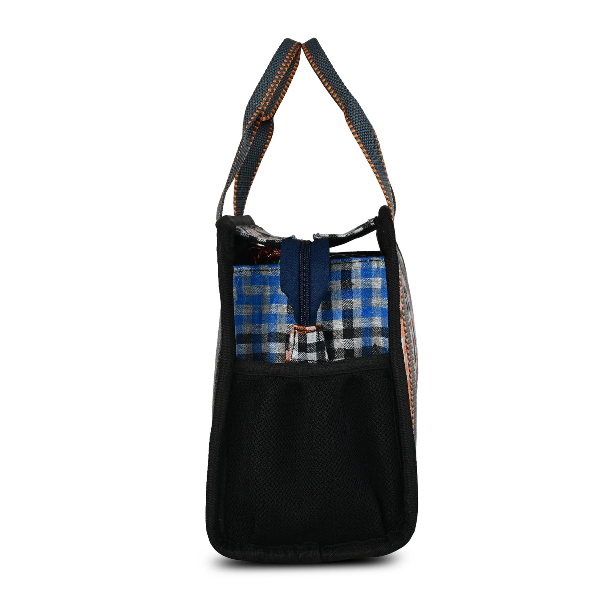 ENSAC High Cotton Lunch Bag – Orange & Blue