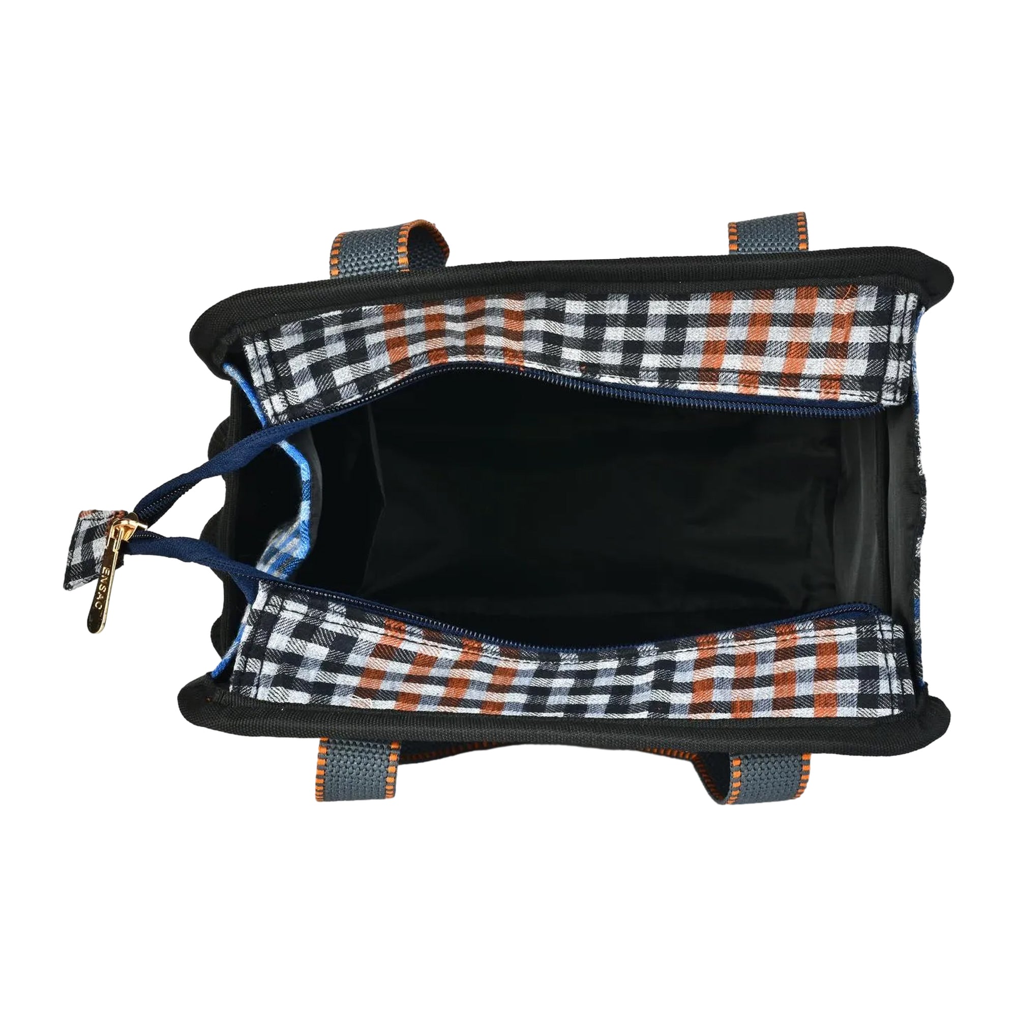 ENSAC High Cotton Lunch Bag – Orange & Blue