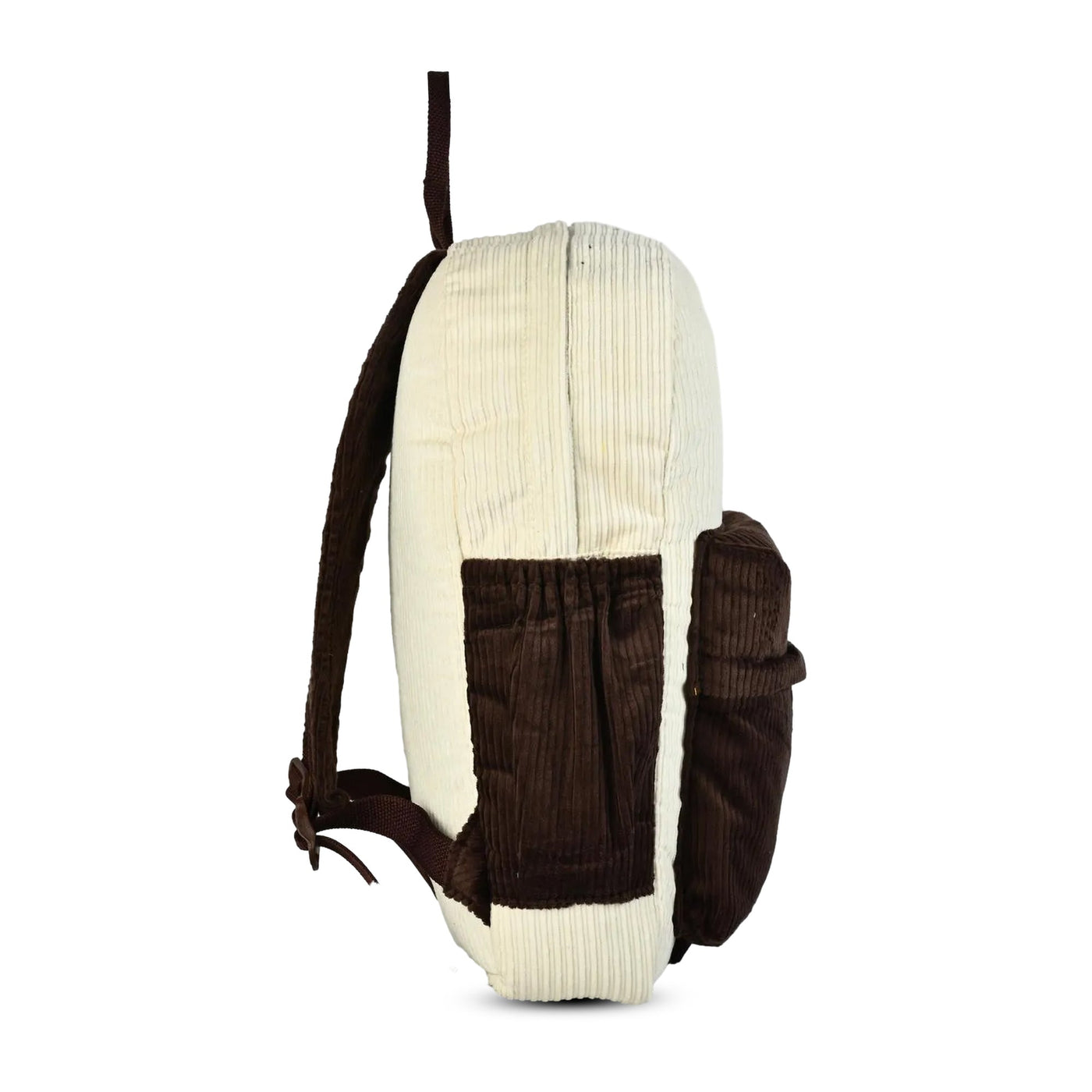 ENSAC Kids Velvet  Backpack – White & Brown ensacworld
