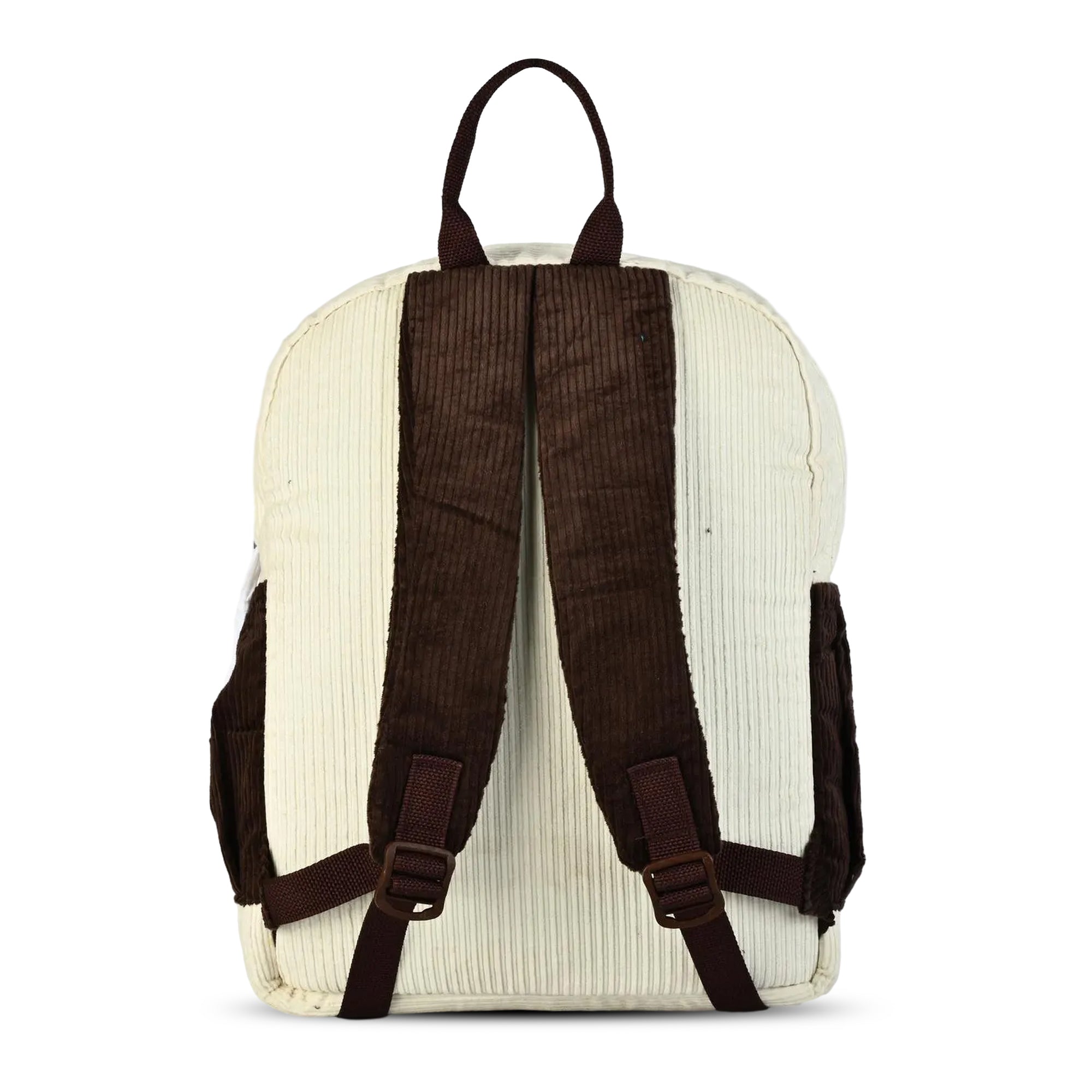 ENSAC Kids Velvet  Backpack – White & Brown ensacworld