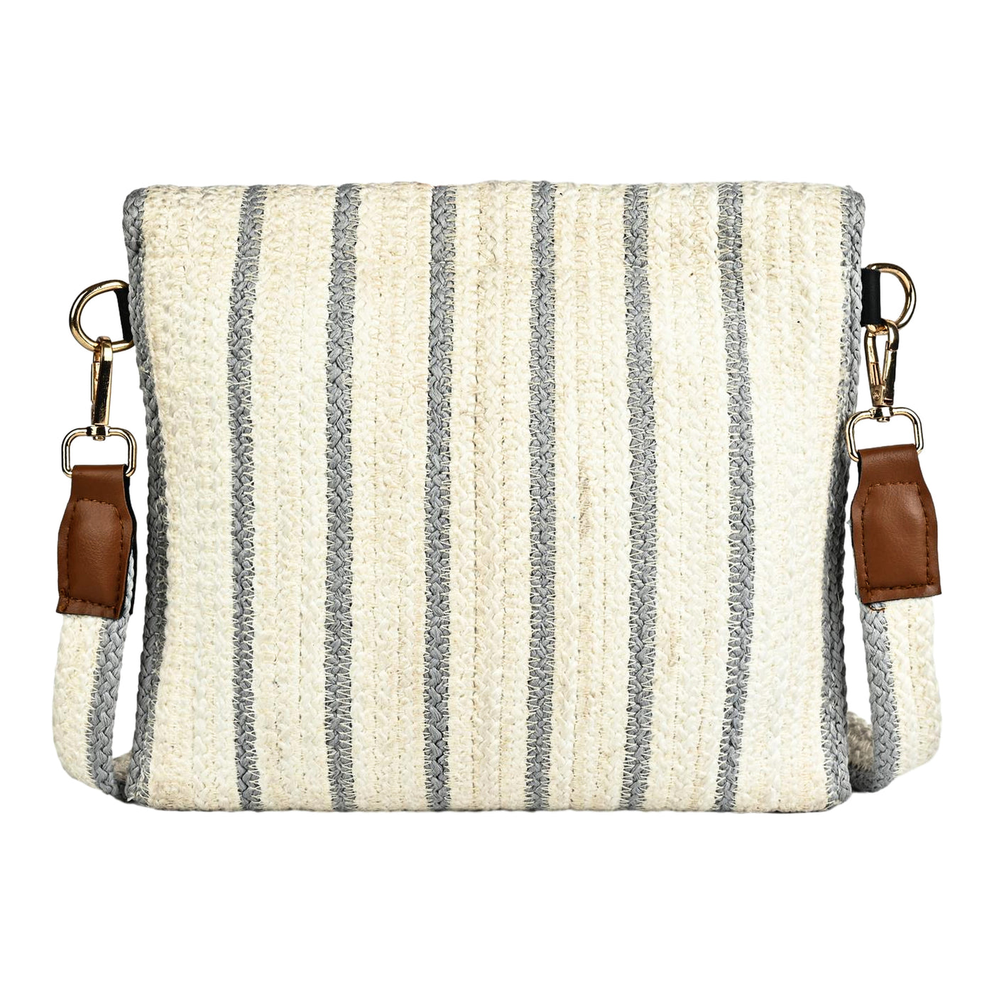 ENSAC Women’s Crochet Style Sling Bag | Handmade Round Bag with Artistic Floral Embroidery (Copy)