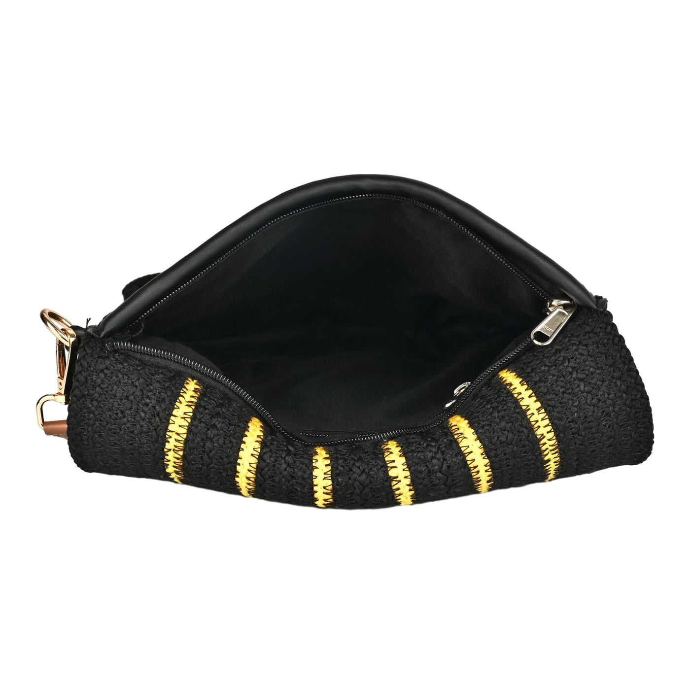 ENSAC Women’s Crochet Style Sling Bag | Handmade Round Bag with Artistic Floral Embroidery (Copy)