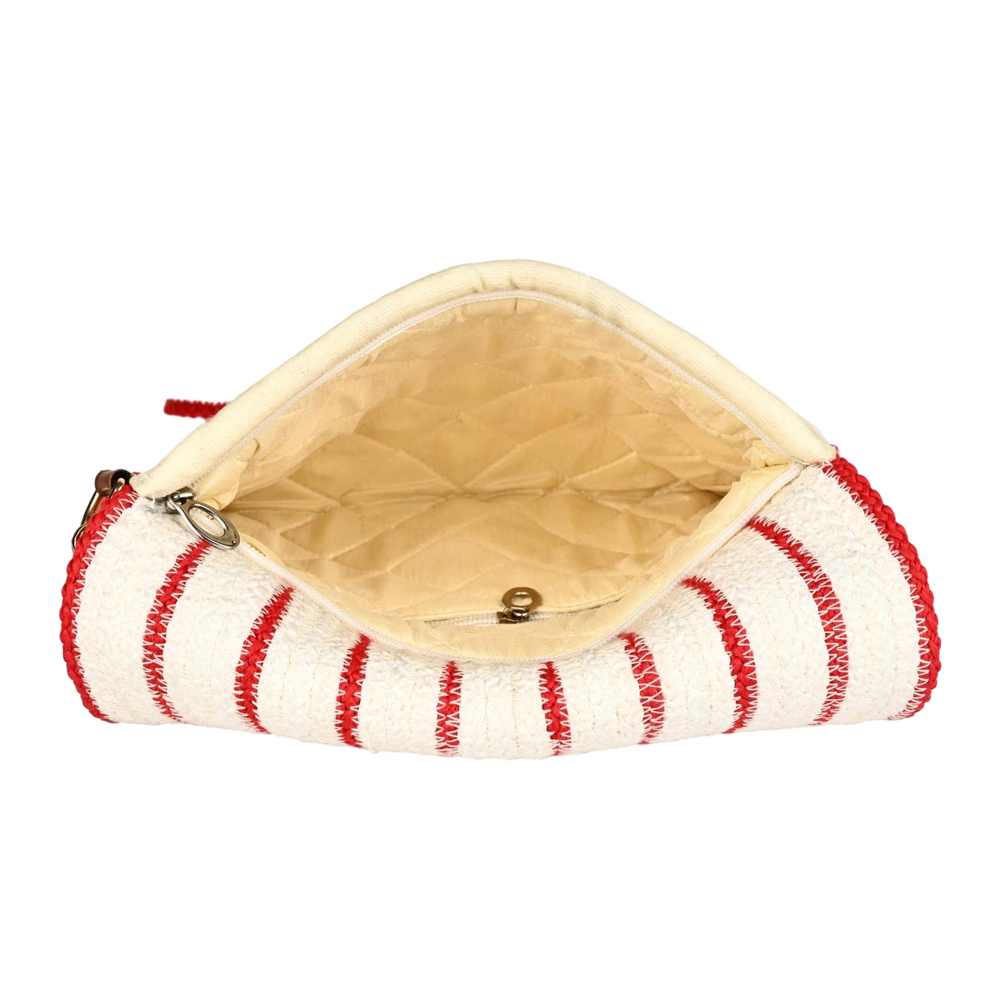 ENSAC Women’s Crochet Style Sling Bag | Handmade Round Bag with Artistic Floral Embroidery (Copy)