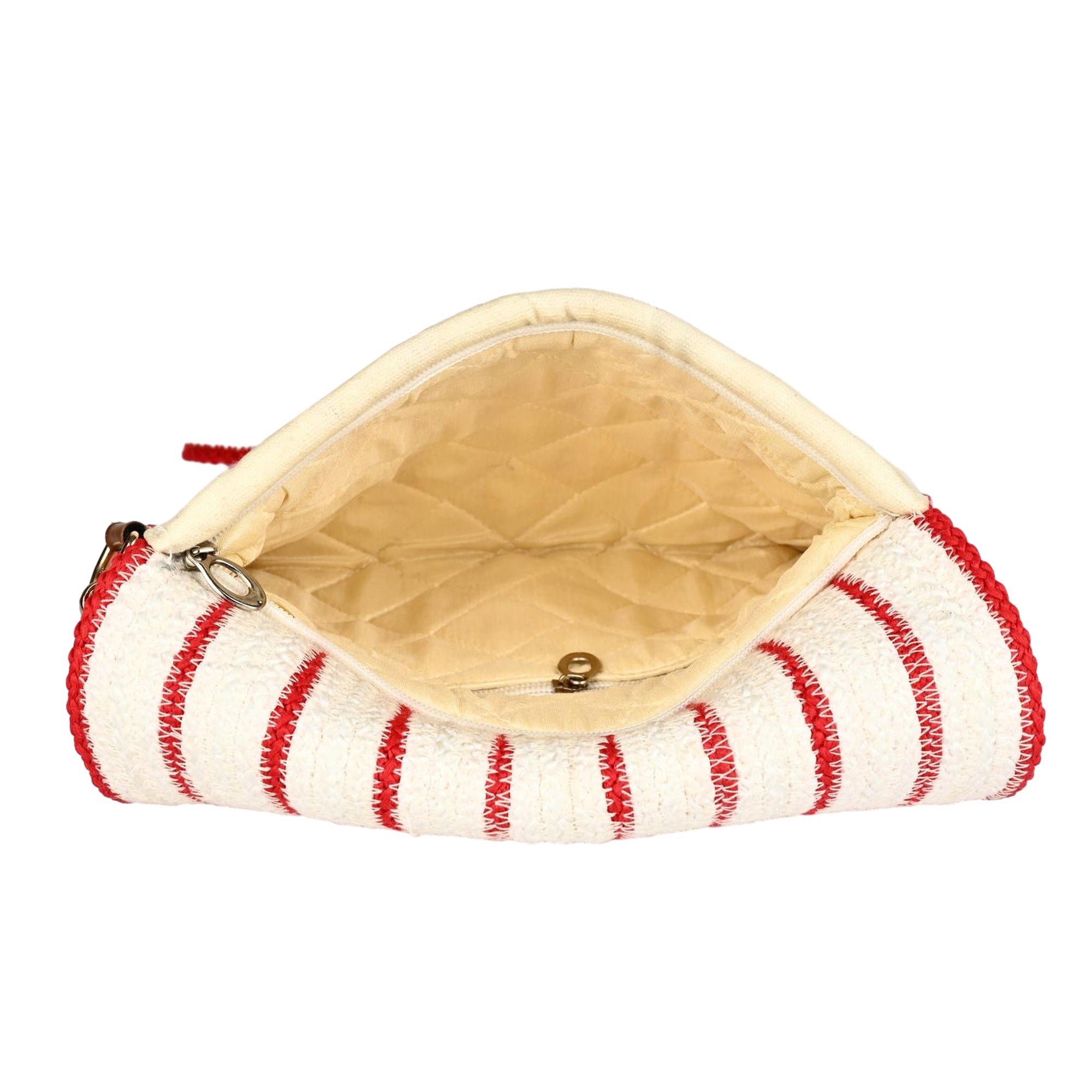 ENSAC Women’s Crochet Style Sling Bag | Handmade Round Bag with Artistic Floral Embroidery (Copy)