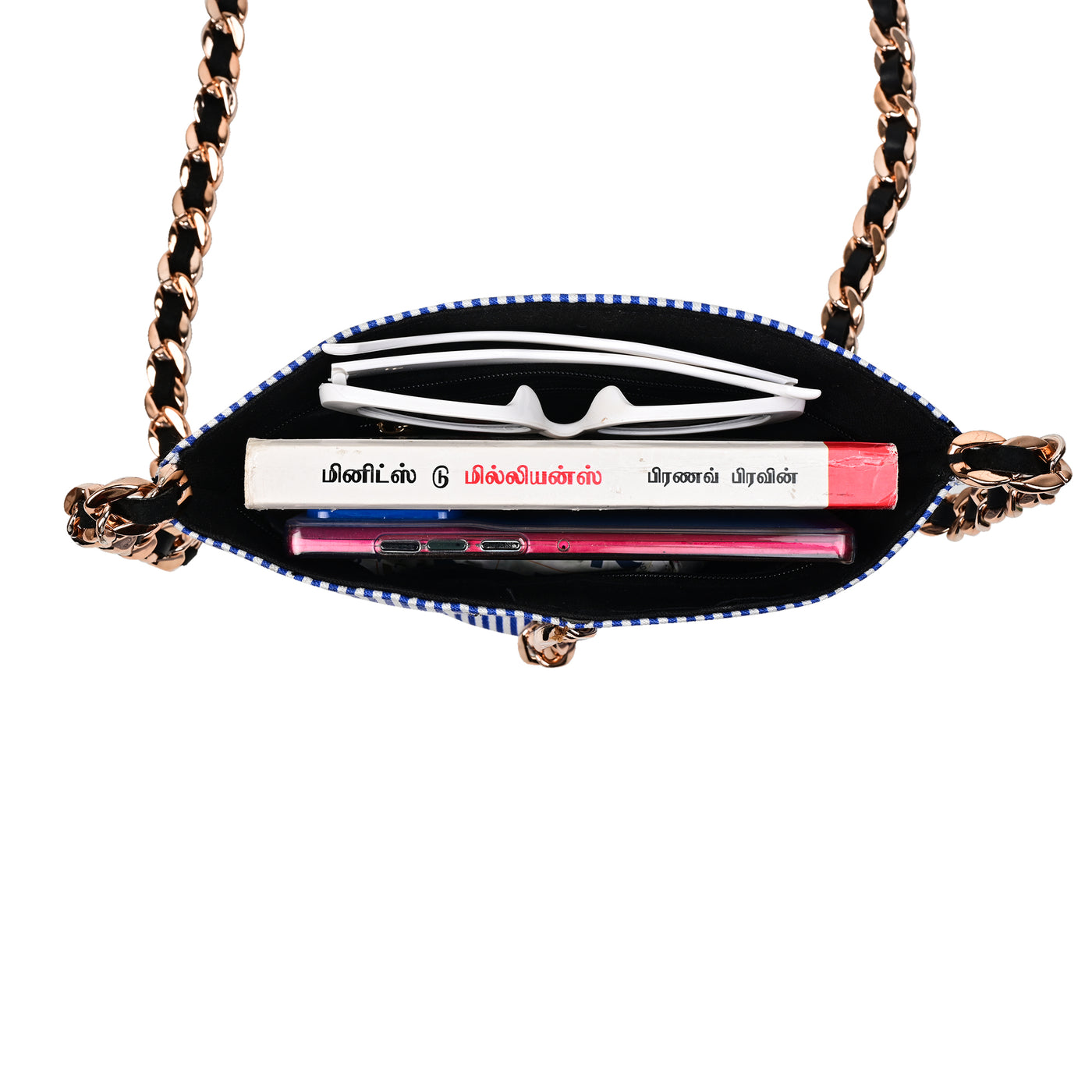 Blue Sling Bag Premium Rexine Sling bag for women & Girls