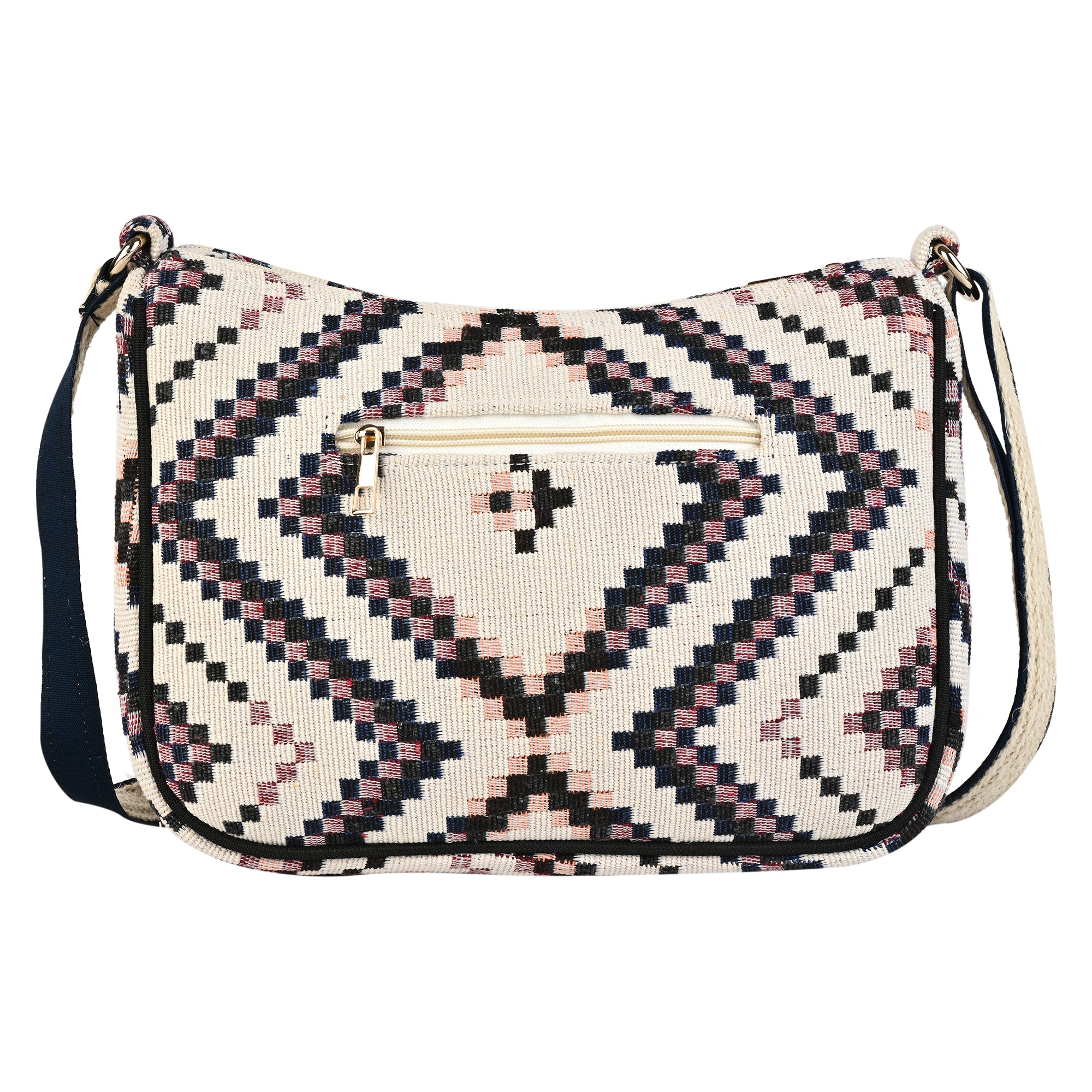 Crazybox Multicolored Geometric Pattern Sling Bag