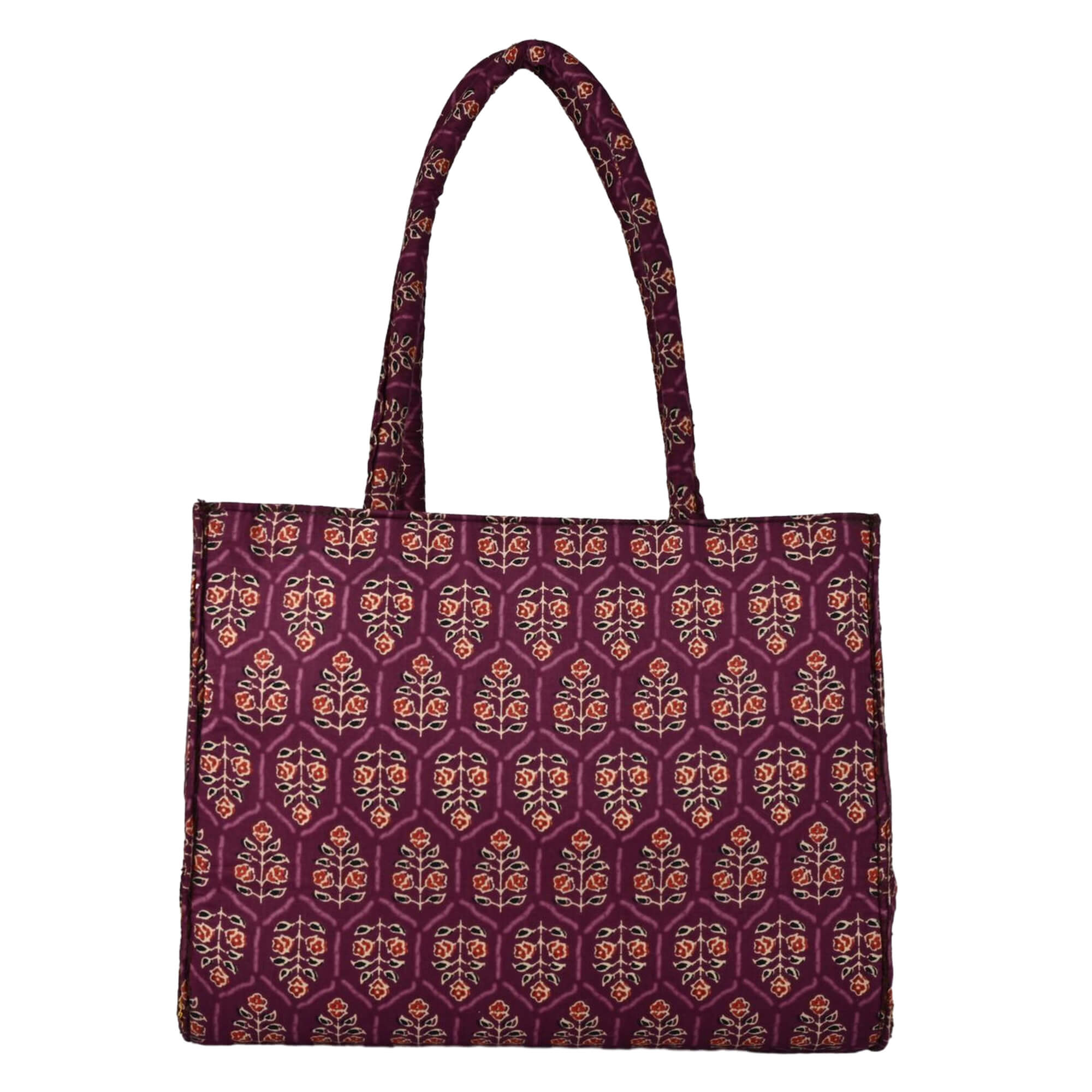 ENSAC Stamp Purple Small Printed Tote Bag – Compact, Stylish & Everyday Friendly