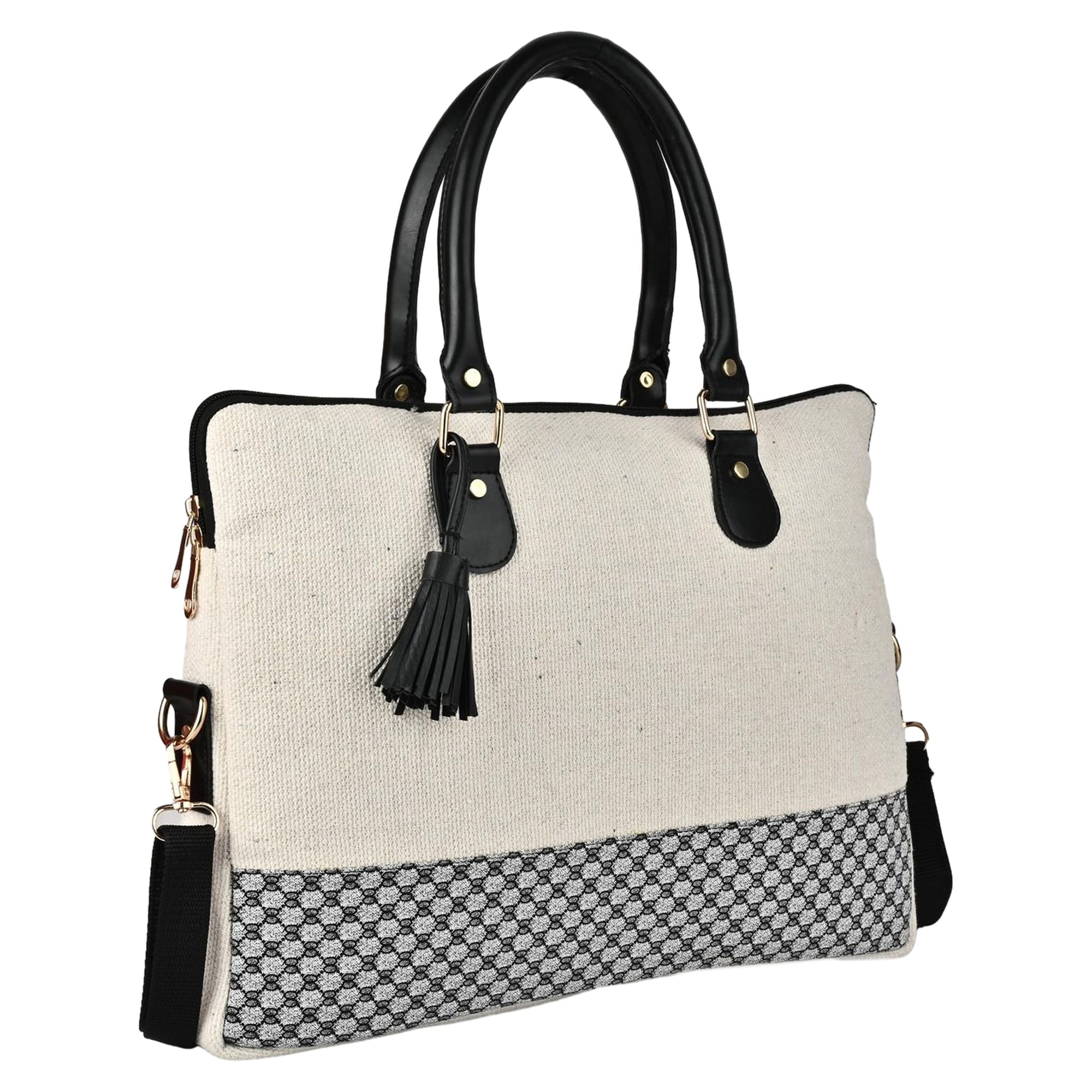 ENSAC Helium Series Laptop Bag – White & Black