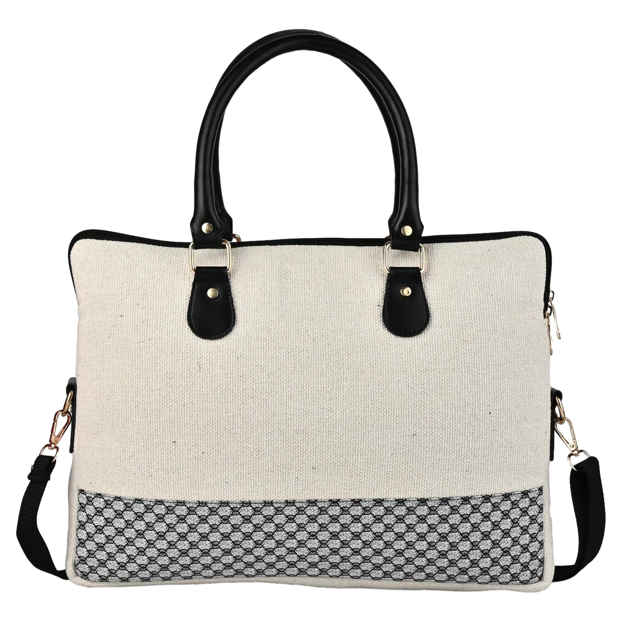 ENSAC Helium Series Laptop Bag – White & Black