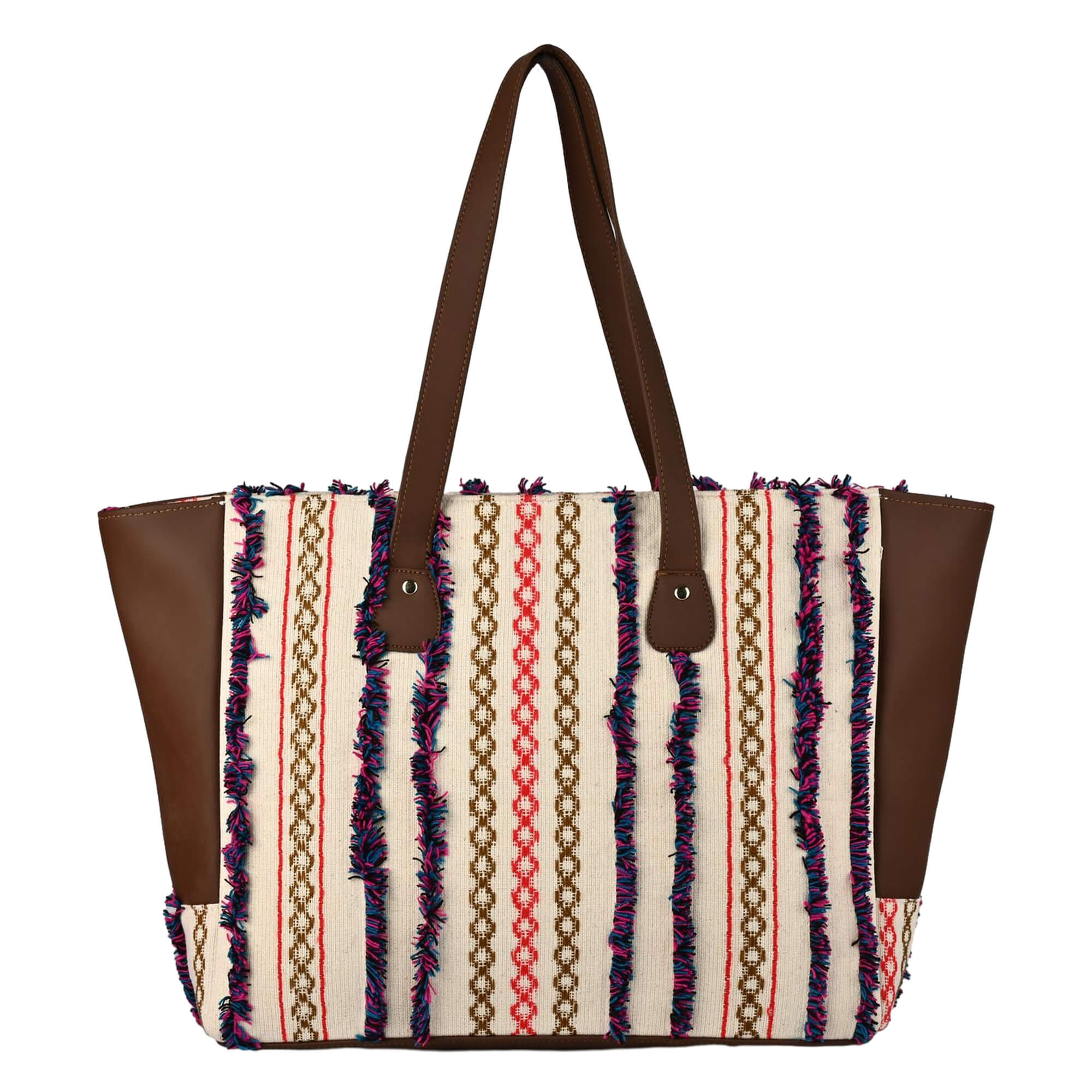 ENSAC Kala Purple Printed Tote Bag – Stylish, Spacious & Everyday Friendly