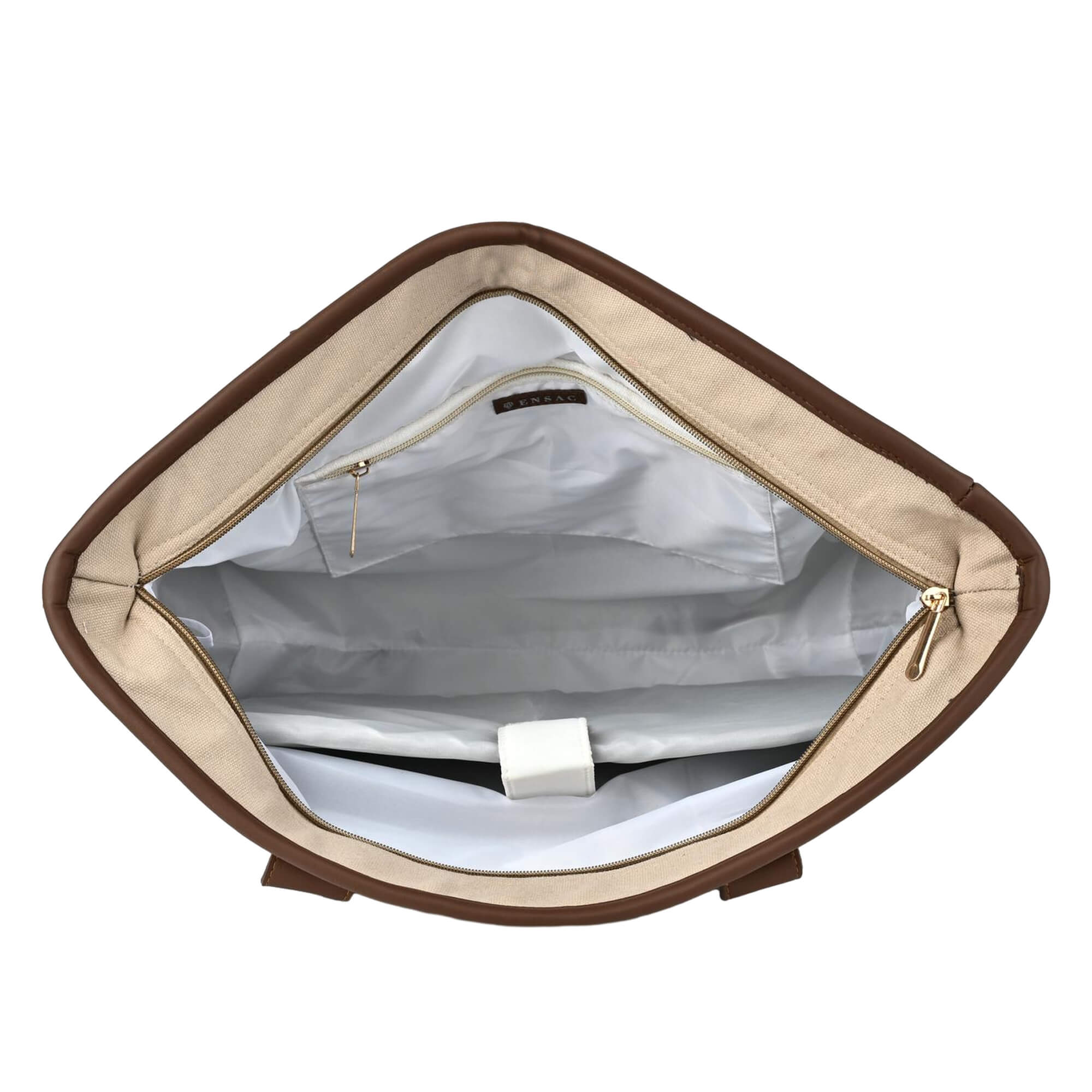 ENSAC Monopoly Beige Printed Tote Bag – Stylish, Trendy & Everyday Friendly