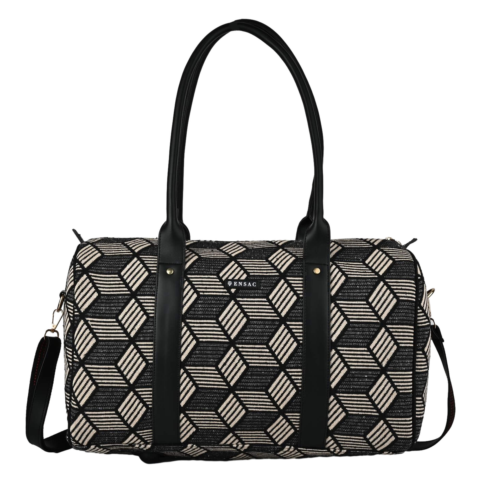 ENSAC Black Diamond Travel Tote Bag – Spacious, Stylish & Multi-Purpose