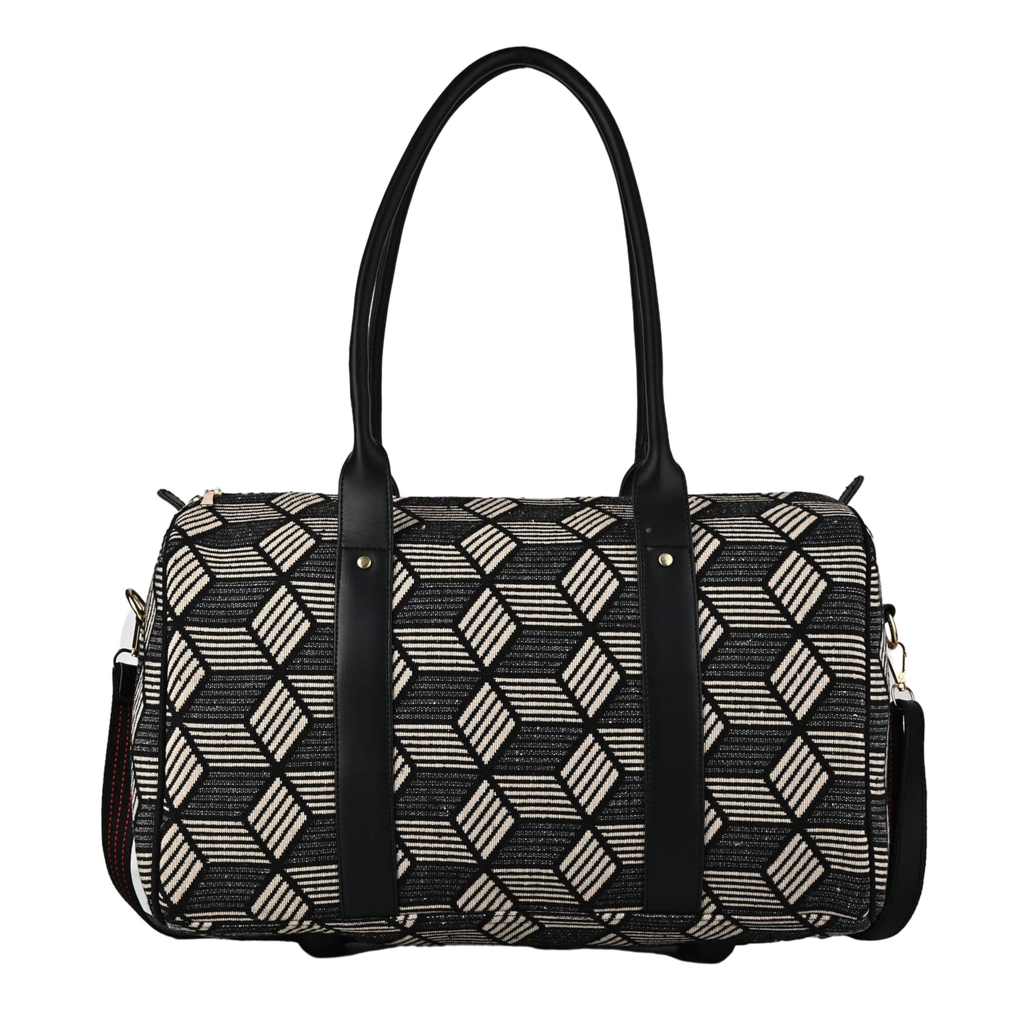 ENSAC Black Diamond Travel Tote Bag – Spacious, Stylish & Multi-Purpose