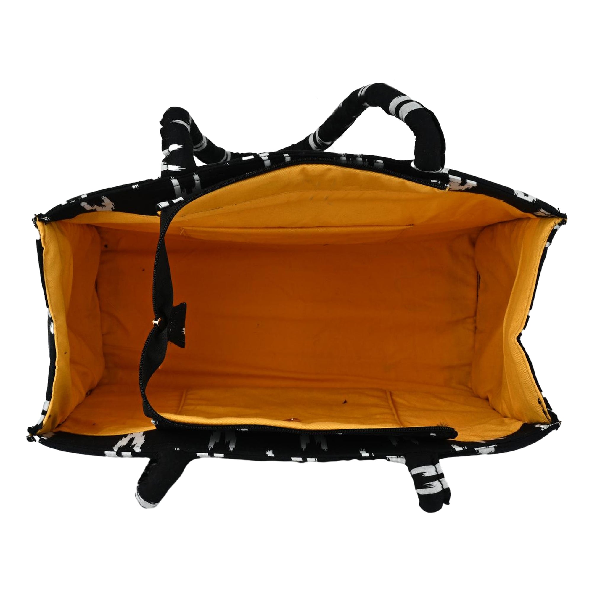 ENSAC Black Shadow Small Printed Tote Bag – Compact, Stylish & Everyday Use