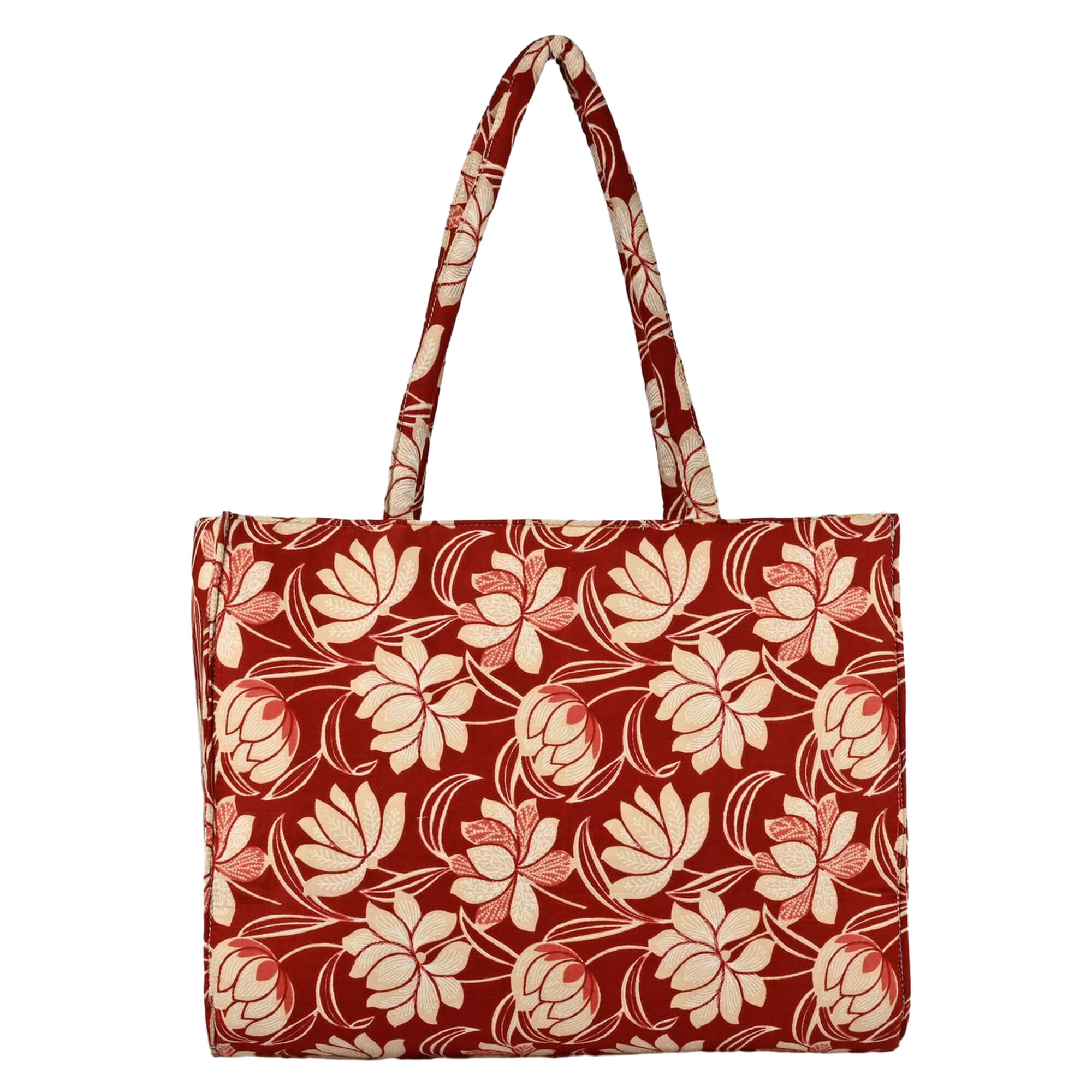 ENSAC Lotus Small Printed Tote Bag – Compact, Stylish & Everyday Friendly