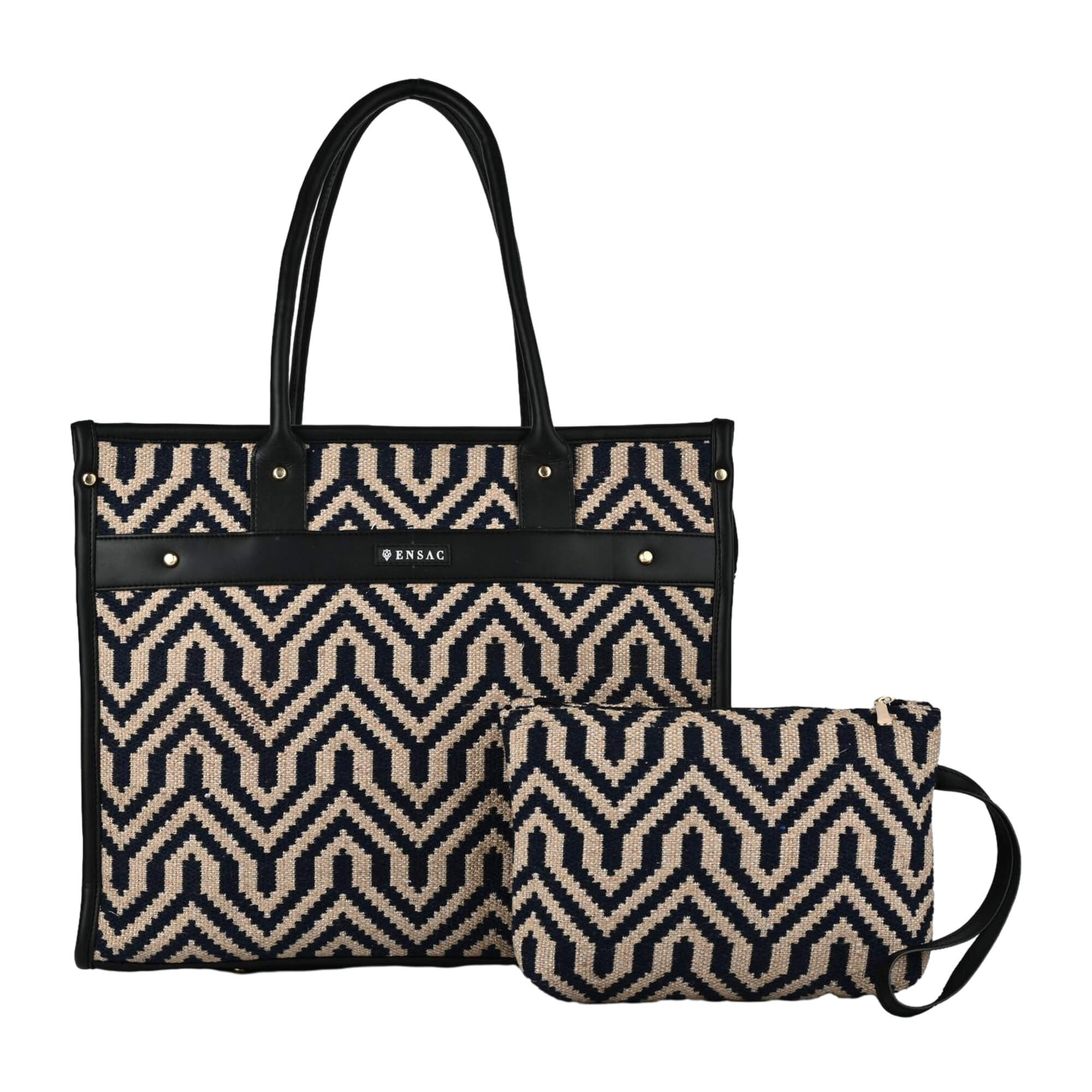 ENSAC BossLady Maze Beige Tote Bag – Elegant, Spacious & Everyday Friendly