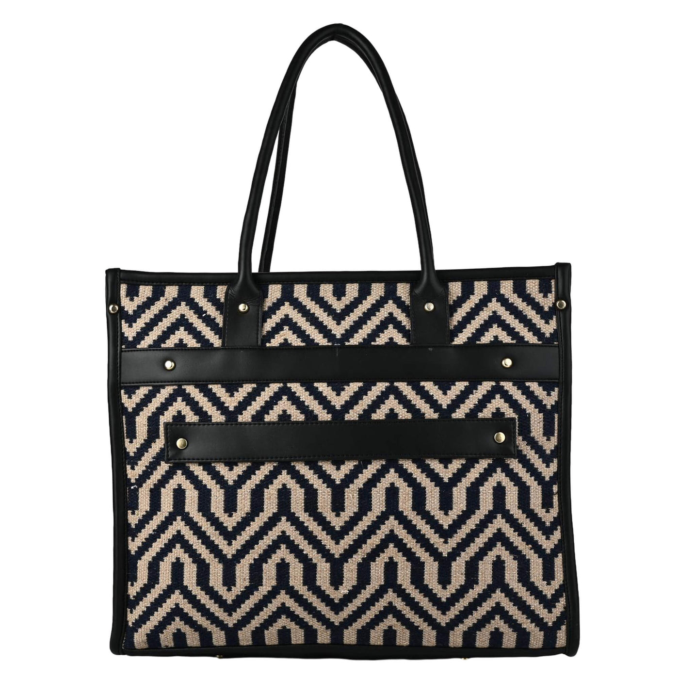 ENSAC Geometric Structured Tote Bag ensacworld