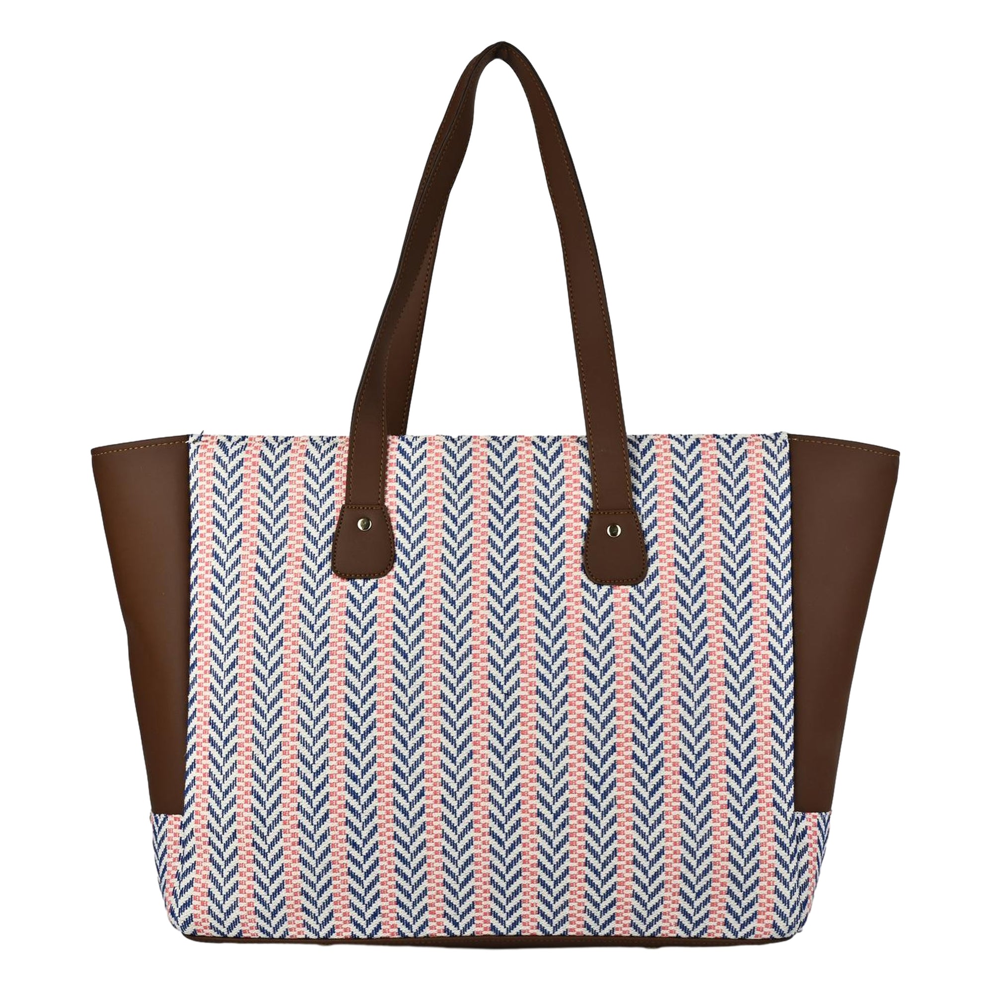 ENSAC Kala Blue Arrow Printed Tote Bag – Stylish, Durable & Everyday Use