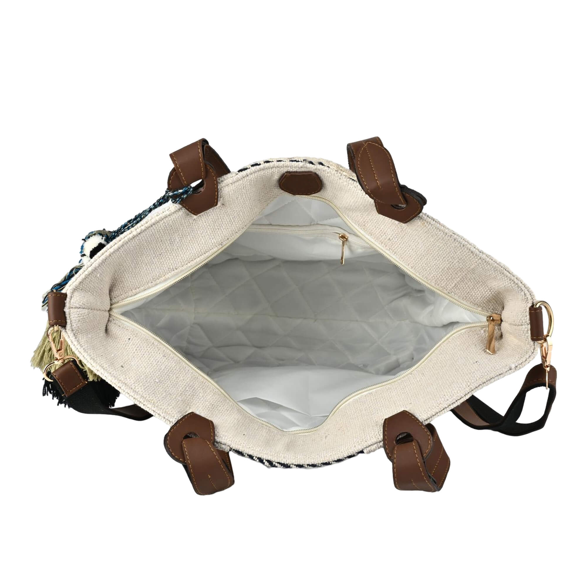 ENSAC Vessel Blue Arrow Printed Tote Bag – Stylish, Spacious & Everyday Use