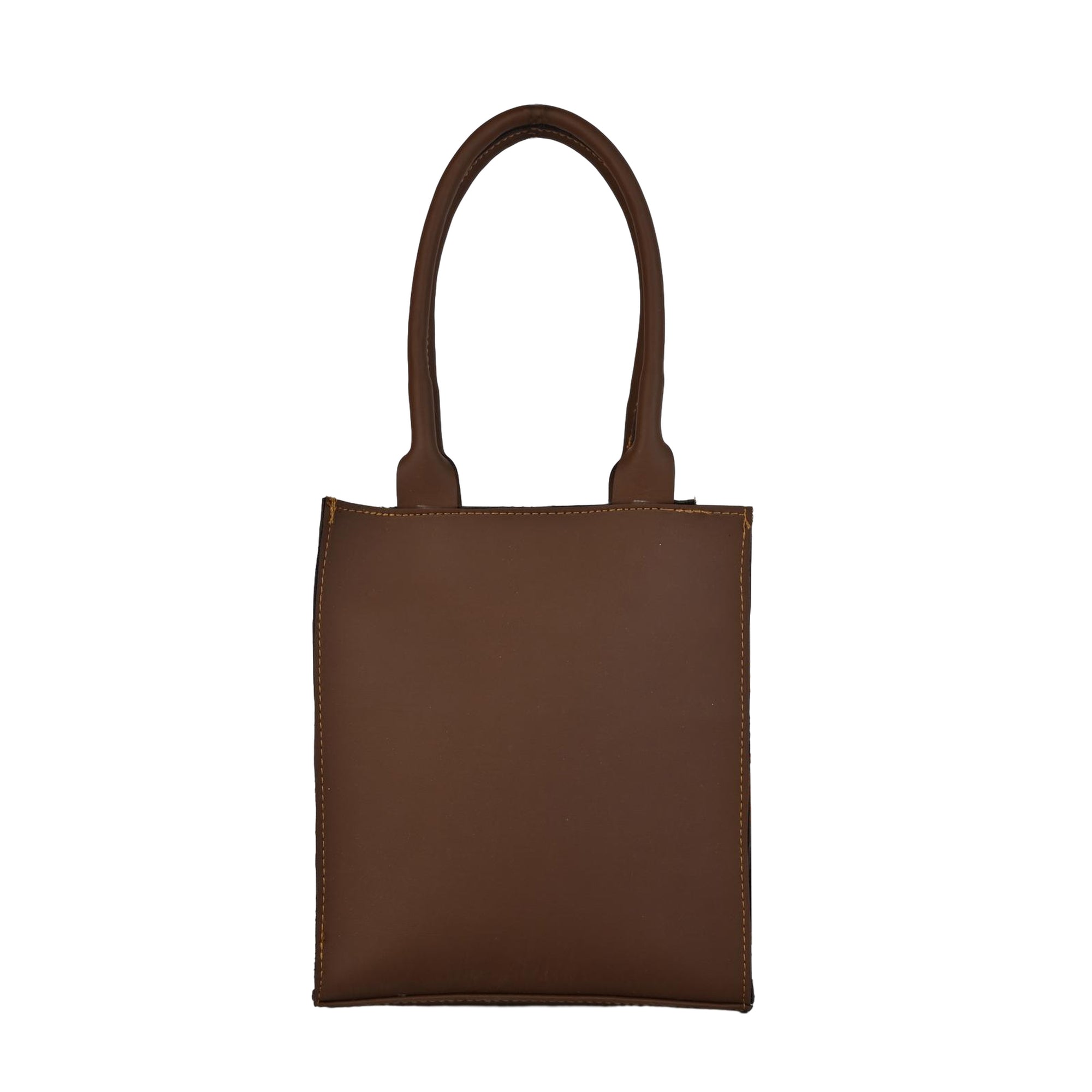 Boho Chic Brown Sling Bag with Natural Rattan Weave