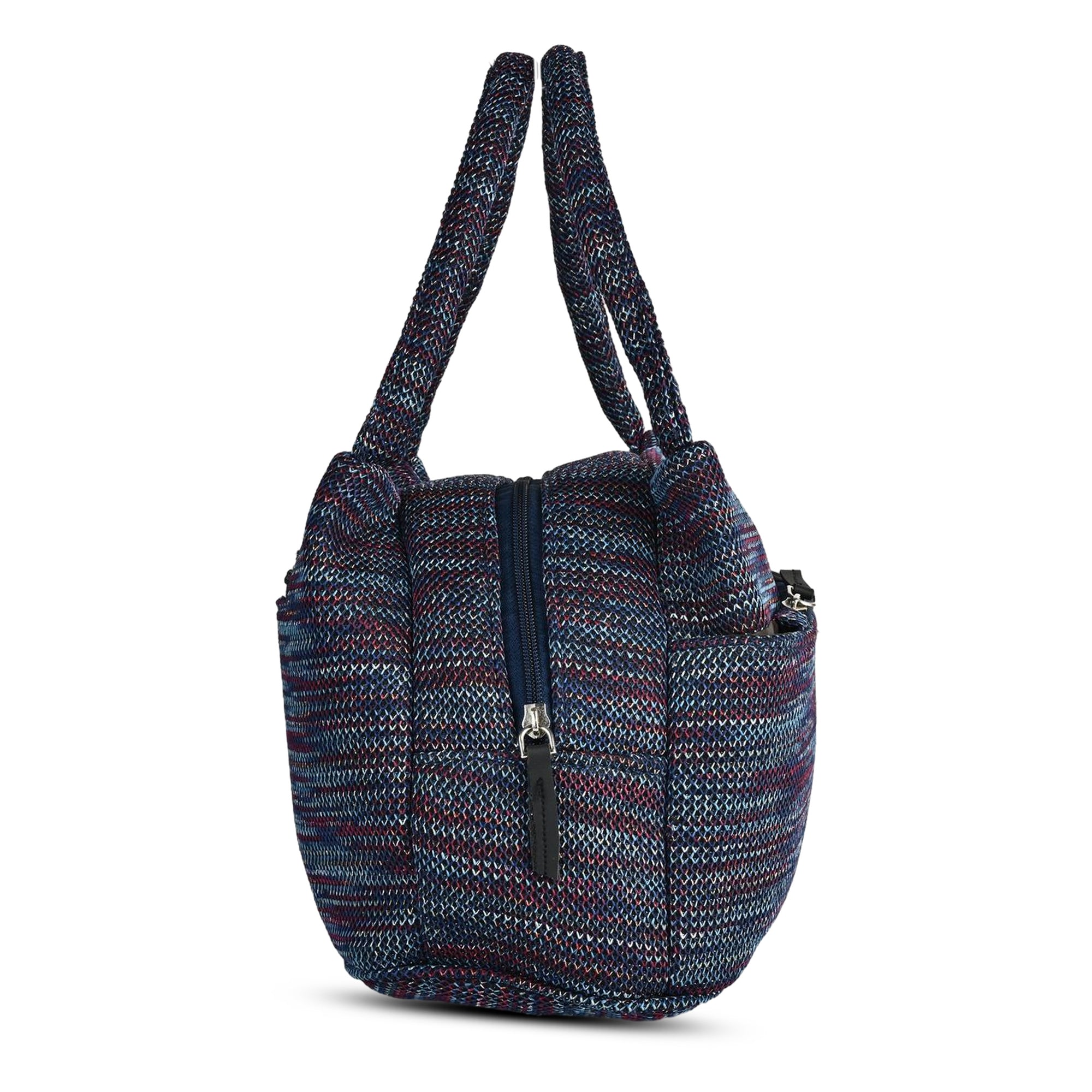 Multicolor Mesh Lunch Bag for Men & Women | Lightweight Reusable Tiffin Carry Bag with Zipper
